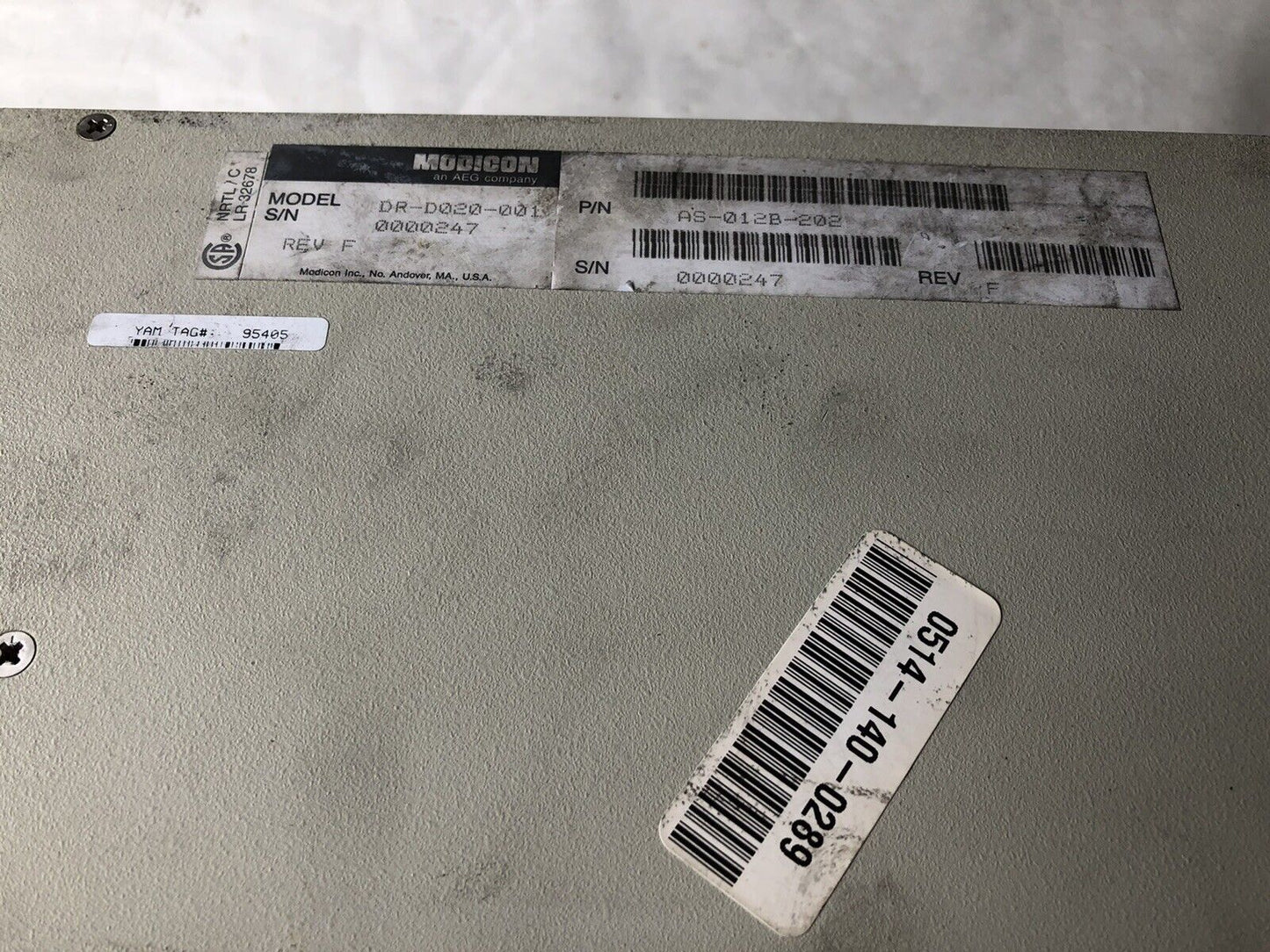 Aeg Modicon Dr-D020-001 Cyberline 1000D Servo Drive As-012B-202, Aeg,Eb