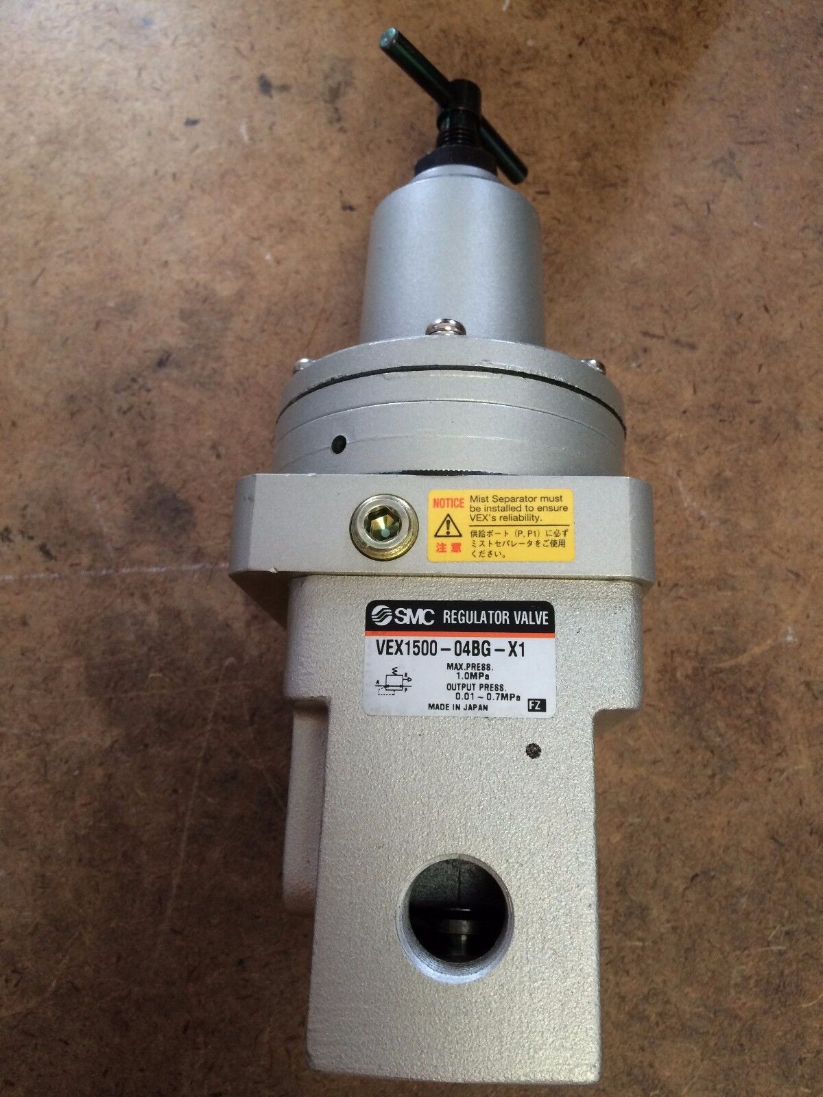 New 1/2" Npt Smc Vex1500-04Bg-X1 Regulator Valve,Cz
