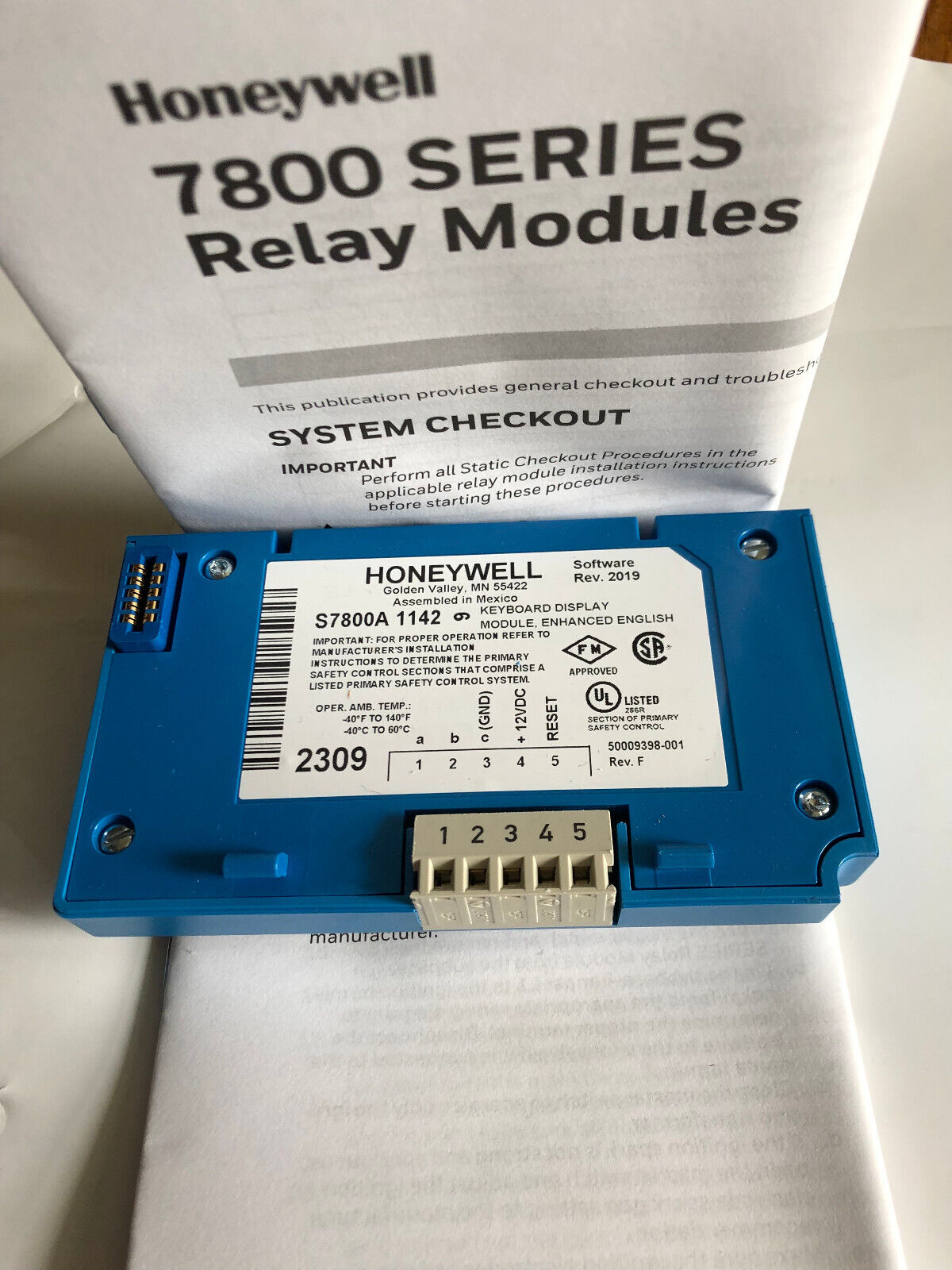 New Honeywell S7800 A 1142 Keyboard Display Module English,S7800a1142,Ay
