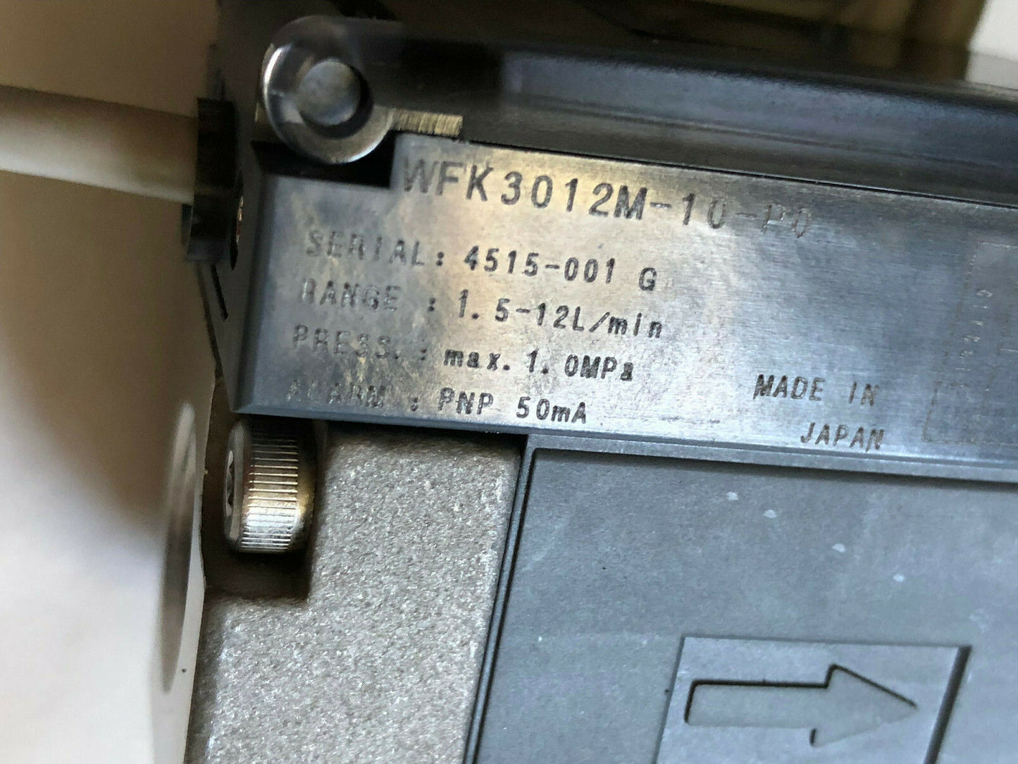 Ckd Wfk3012m-10-P0 Flow Sensor. 1.5-12L/Min,Wfk3012m-10-Po,Se
