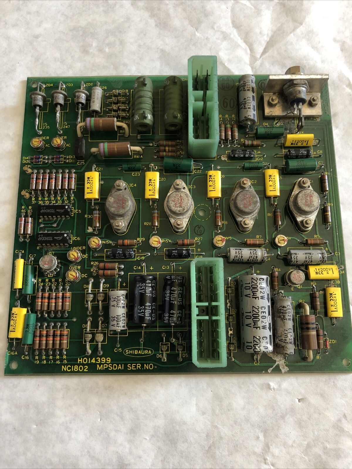 Shibaura H014399,Nc1802 Mpsdai Control Board,Mpsda1,Ea