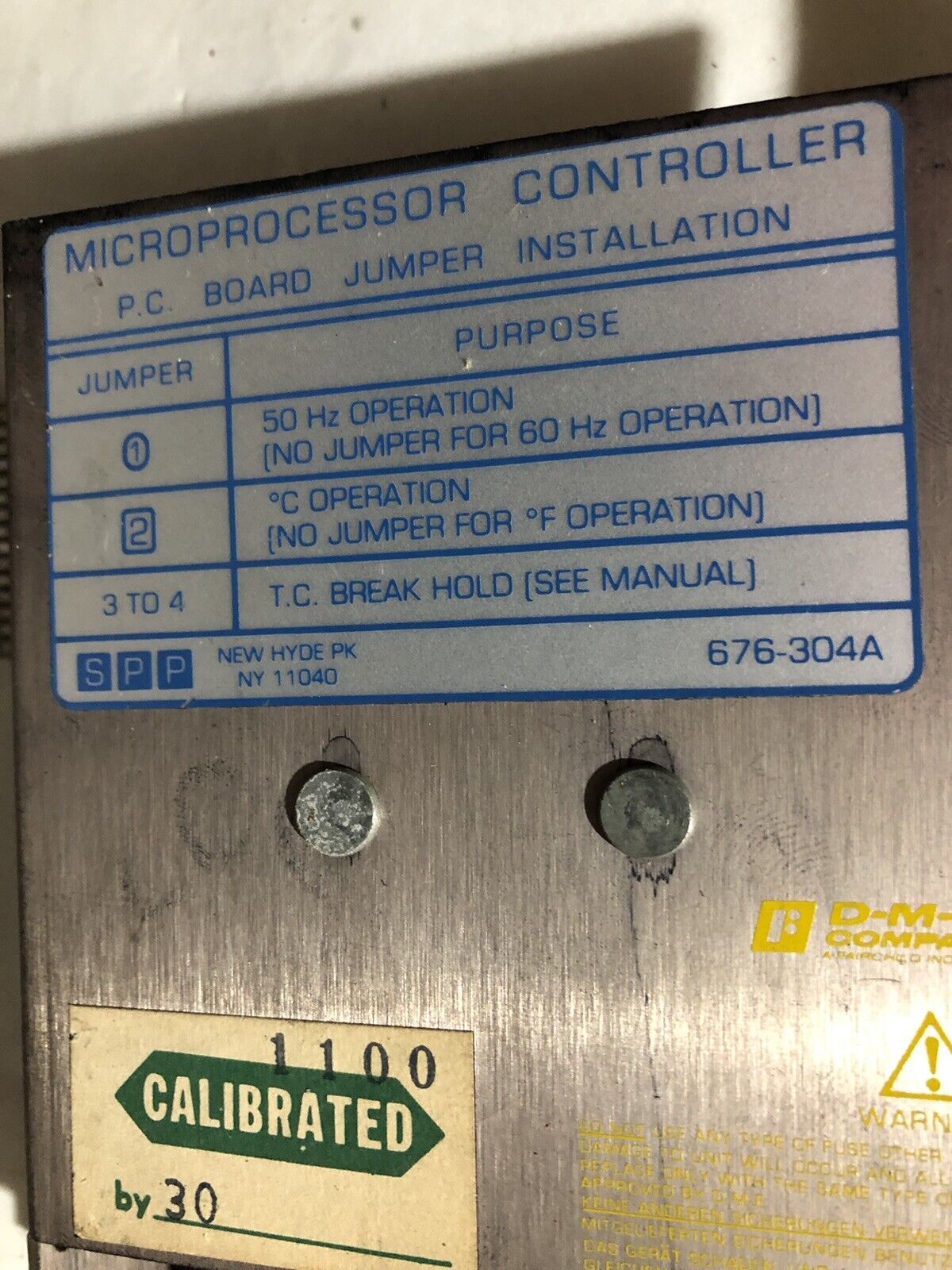 Dme Cmp10g Temperature Controller Microprocessor Controller 45109,Tn