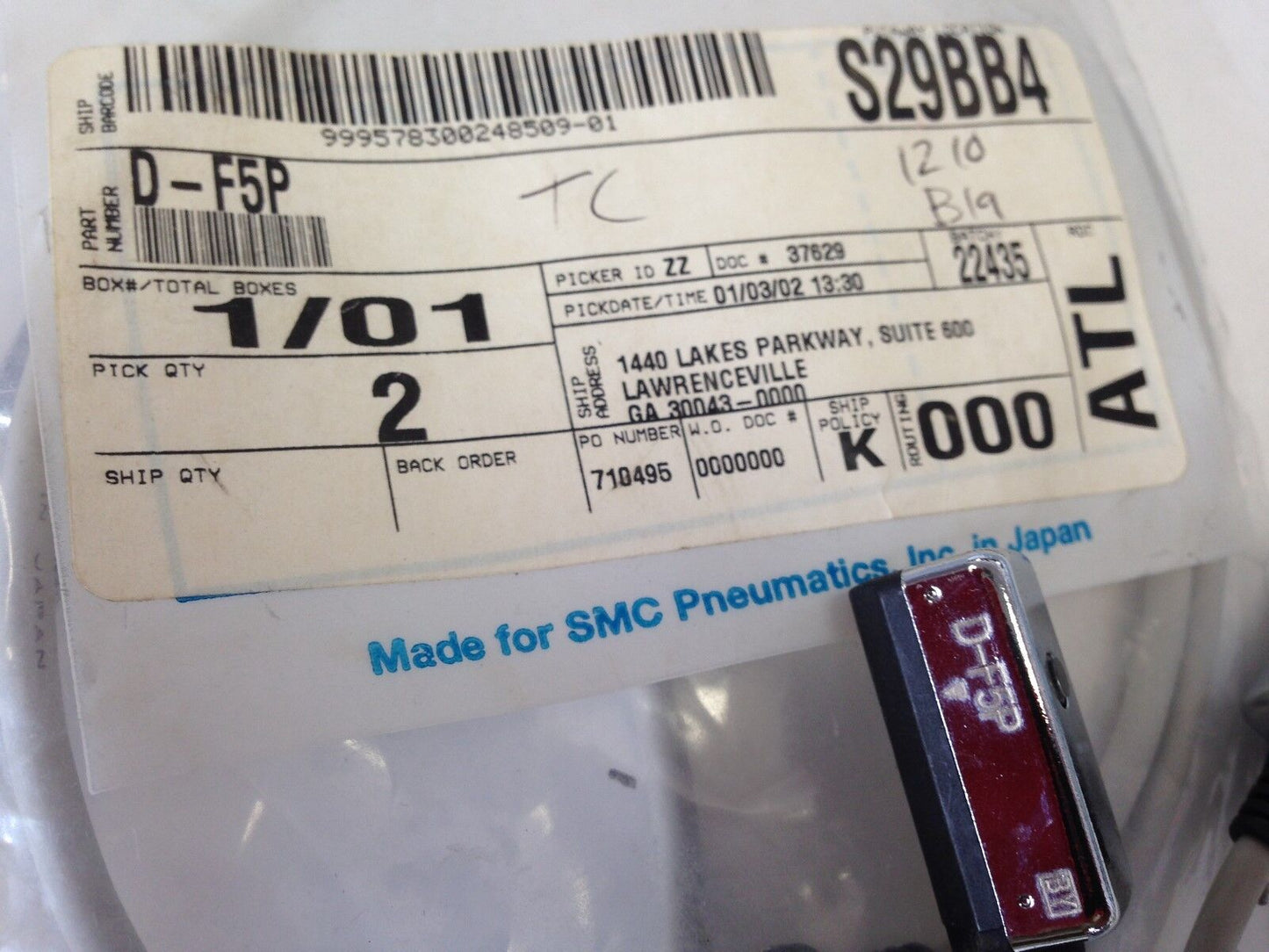 New Smc D-F5p,Smc O-F5p,3-Wire Solid State Auto-Switch Proximity Sensors,Dl