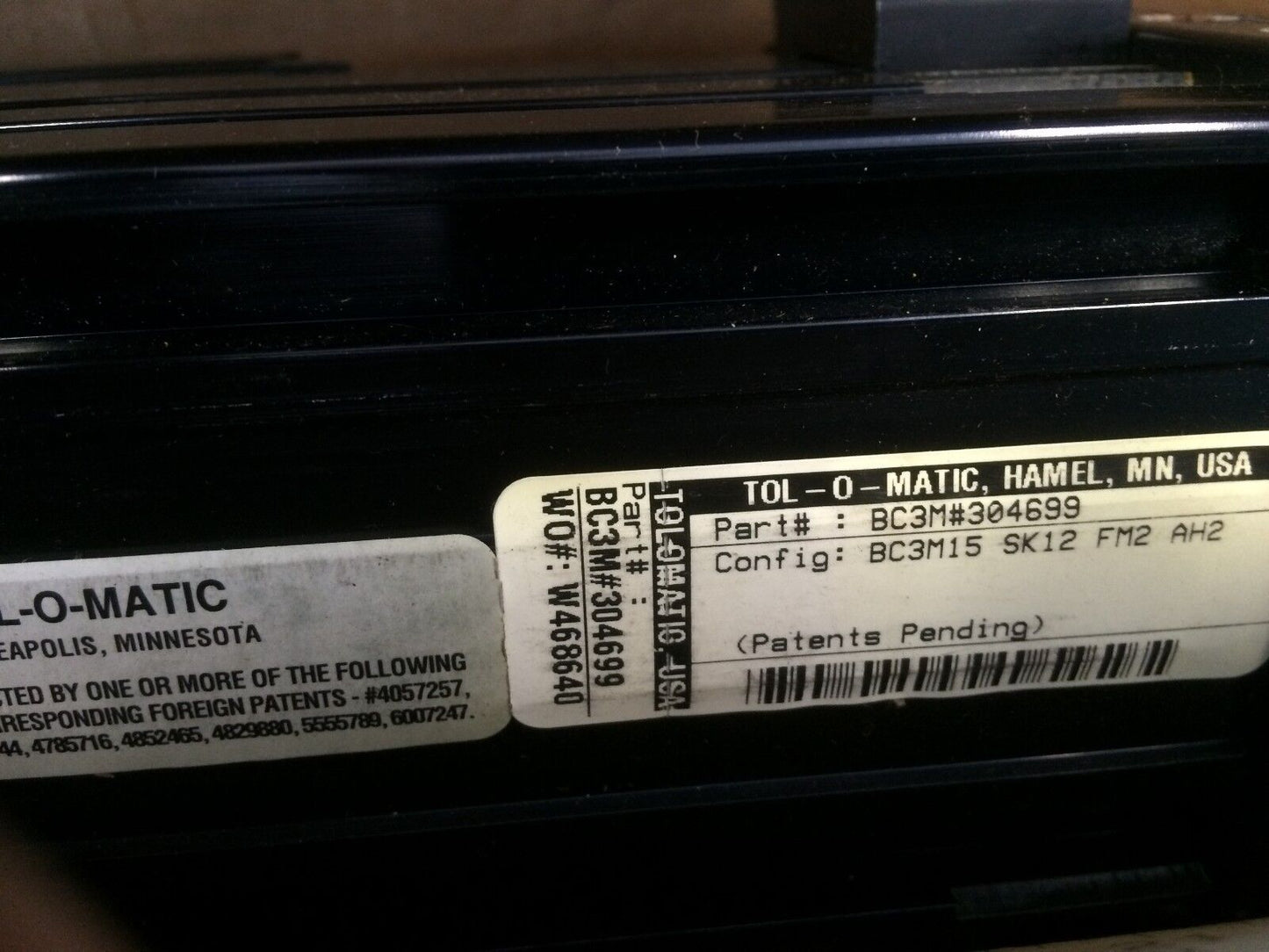 New Tolomatic Bc3m#304699 Linear Actuator,The Wedge Bc3m15 Sk12 Fm2 Ah2,Br