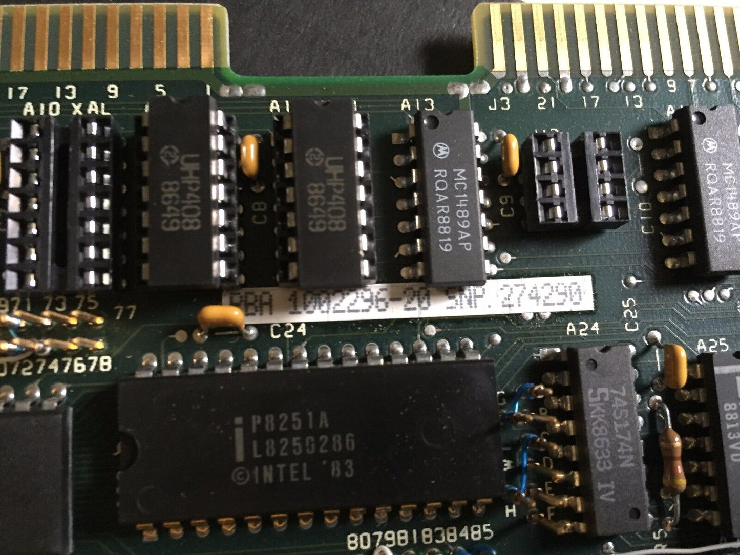Intel Psbc 116A,Fluke Ika Pba 1002296-20 Snp 274290 Combination Memory I/O ,Se