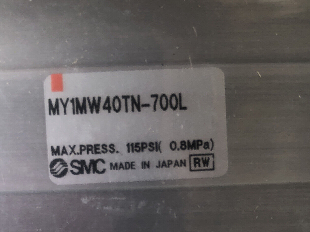 New Smc My1mw40tn-700L Pneumatic Rodless Linear Actuator, 700Mm Travel,Ta,Tf