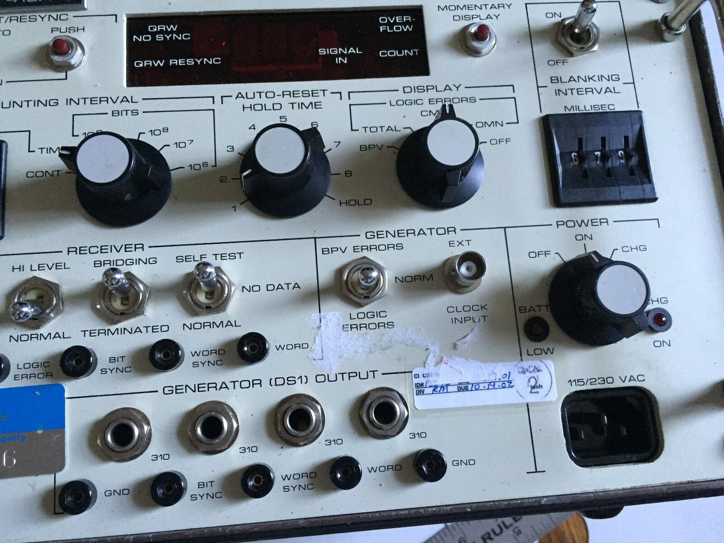 Sierra 418A-1,Siera 418A-1 Electronic 418A-1 Pcm-Error Performance Analyzer,Ta