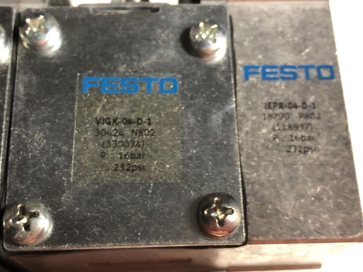 Festo Valve Assembly Vimp-04-D-1,Muh-Zp-D-1-24G,Iap-04-D1 Vigk-04-D-1,Ev
