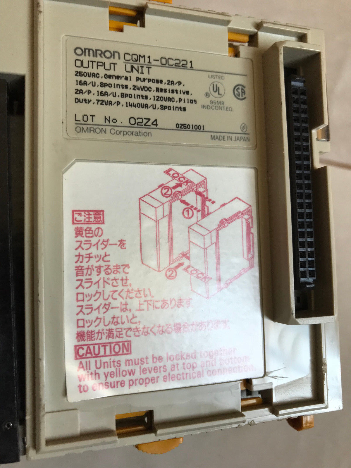 Omron Cqm1,Cqm1-Cpu21-E,Cqm1-Oc221,Pa203 Plc System Cqm1-Pa203,Oc221,Id212,Ab