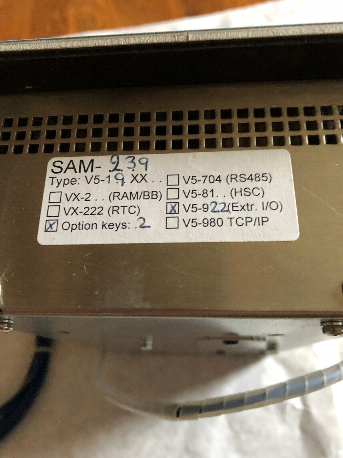 New Mayfran International,Mi,Ed&A V5 Oeprator Panel. Sam-239. 24Vdc 0.6A,Sj