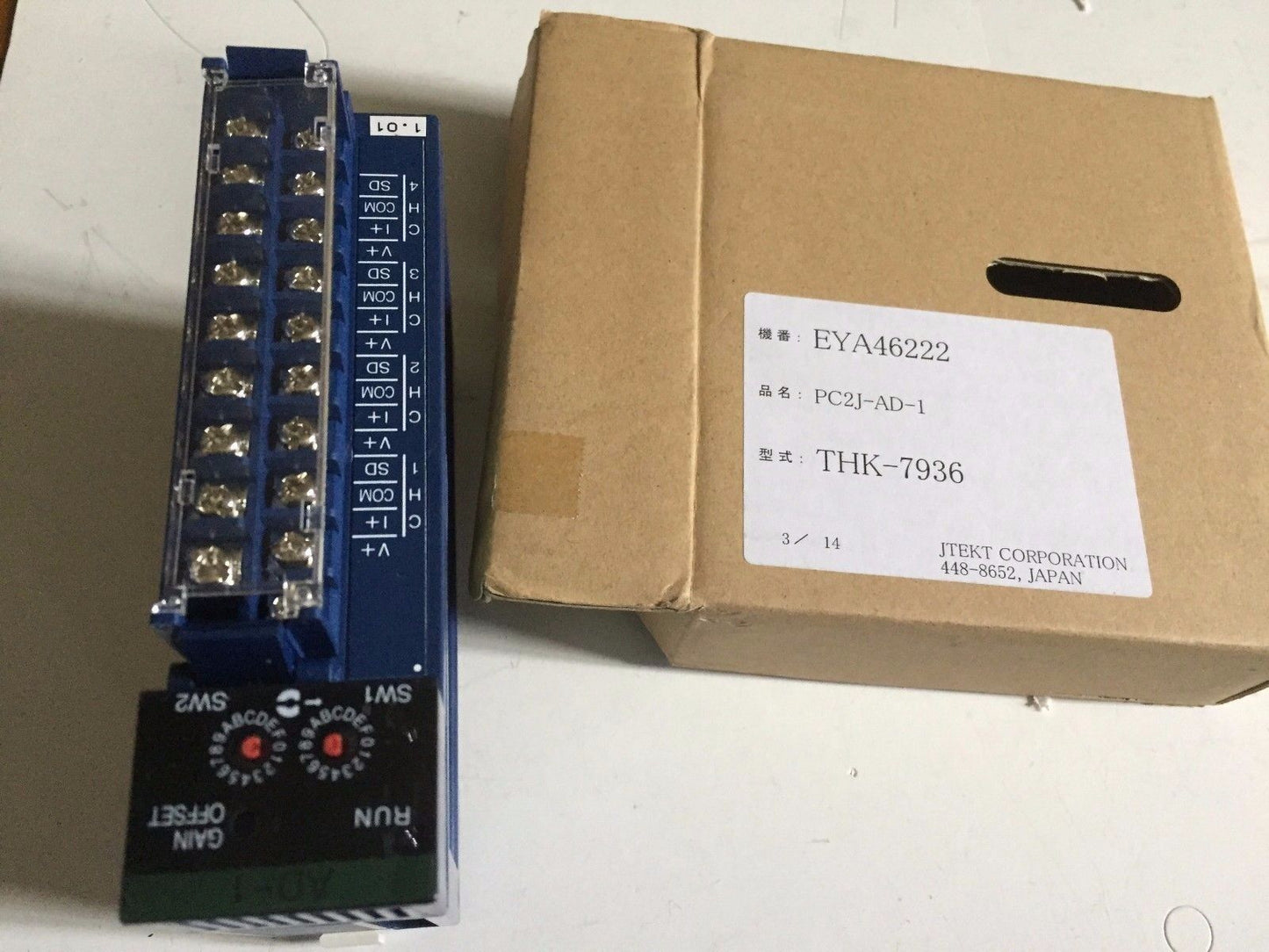 New Toyopuc Ad-1,Thk-7936,Pc2j-Ad-1 Analog Input Module 1-01,Bu