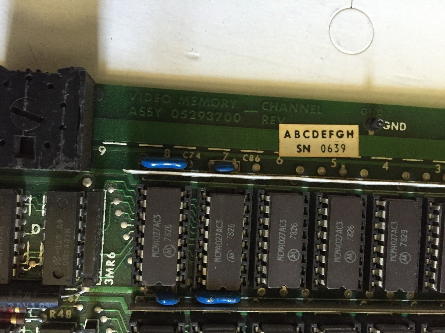 Honeywell 05293700,Measurex 04293700 Board Video Memory 4 Channel,Ea