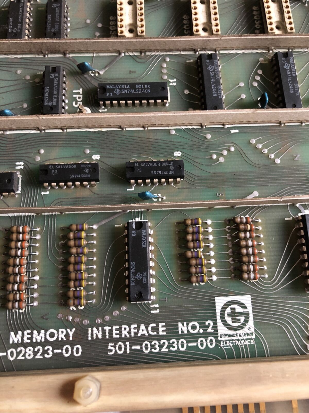 Giddings & Lewis 502-02823-00,501-03230-00,Memory Interface 2 Plc Board,Dj