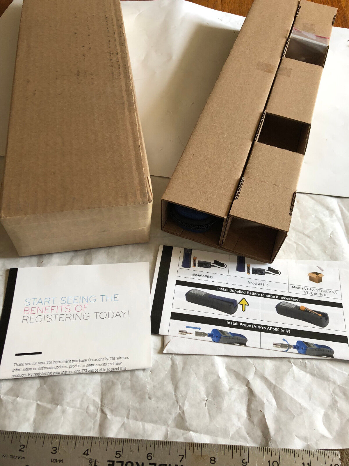 New Tsi Model Vth-S, Airpro Thermoanemometer Straight Probe,Tsi Vth-S,Cu