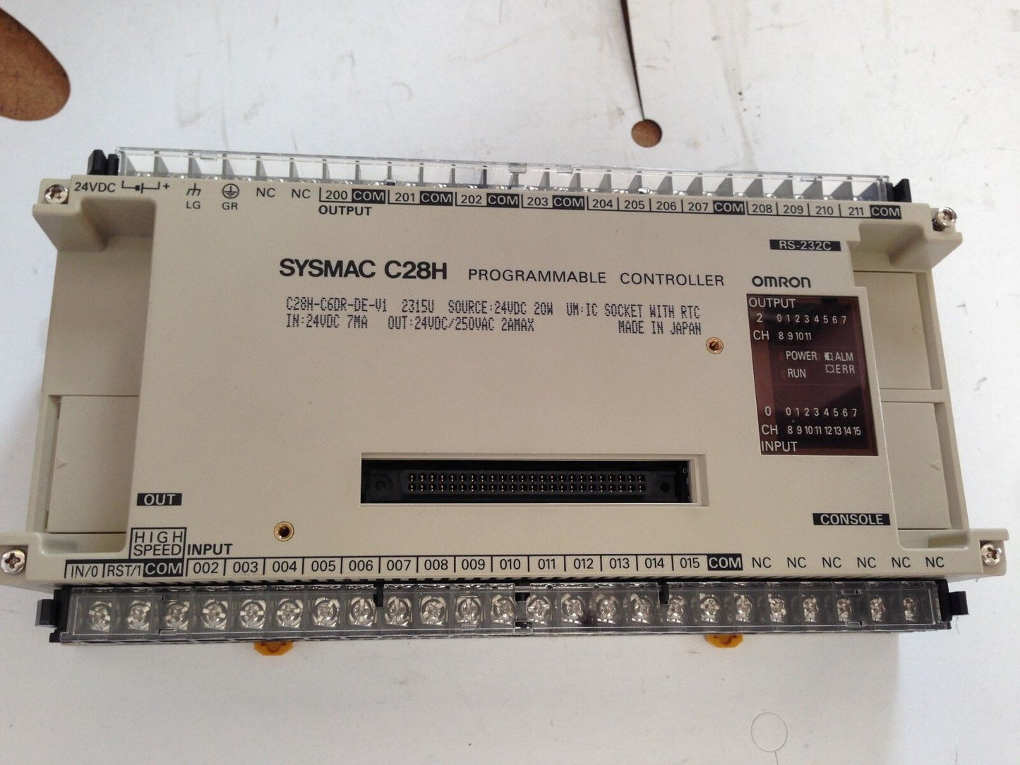 New C28h-C6dr-De-V1 Omron Sysmac C28h Module Programmable Controller 24Vdc,Dh
