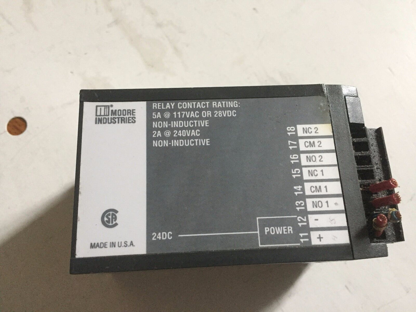 Moore Dda/1-5V/Sh1/24Dc-Gr (Din) Voltage Alarm Single High Failsaf,Moore Dda,Es