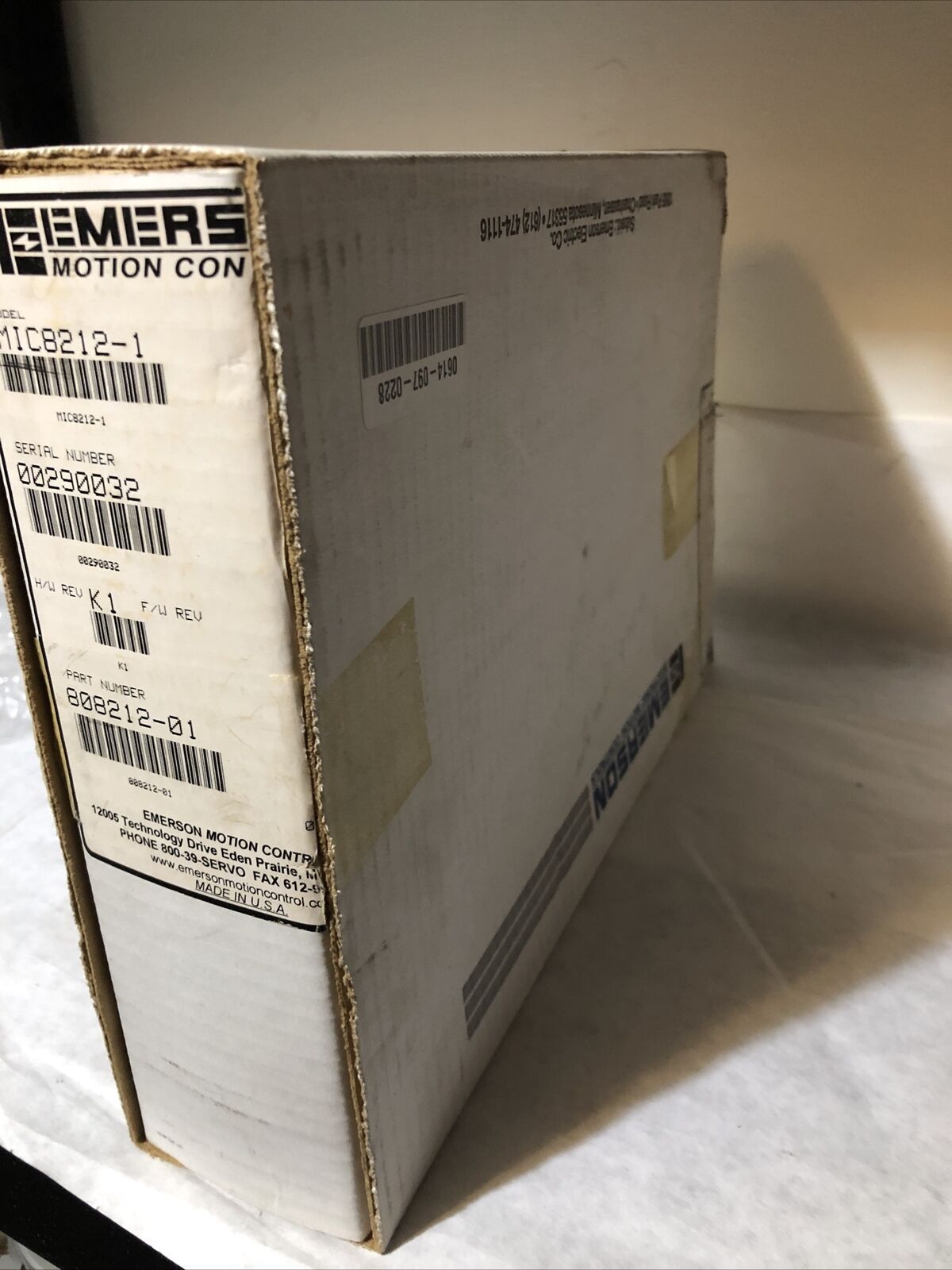 New Camco Emerson Mic 8212-1 Ifm Controller Mic 8212,308212,718212-01 L1,Bx