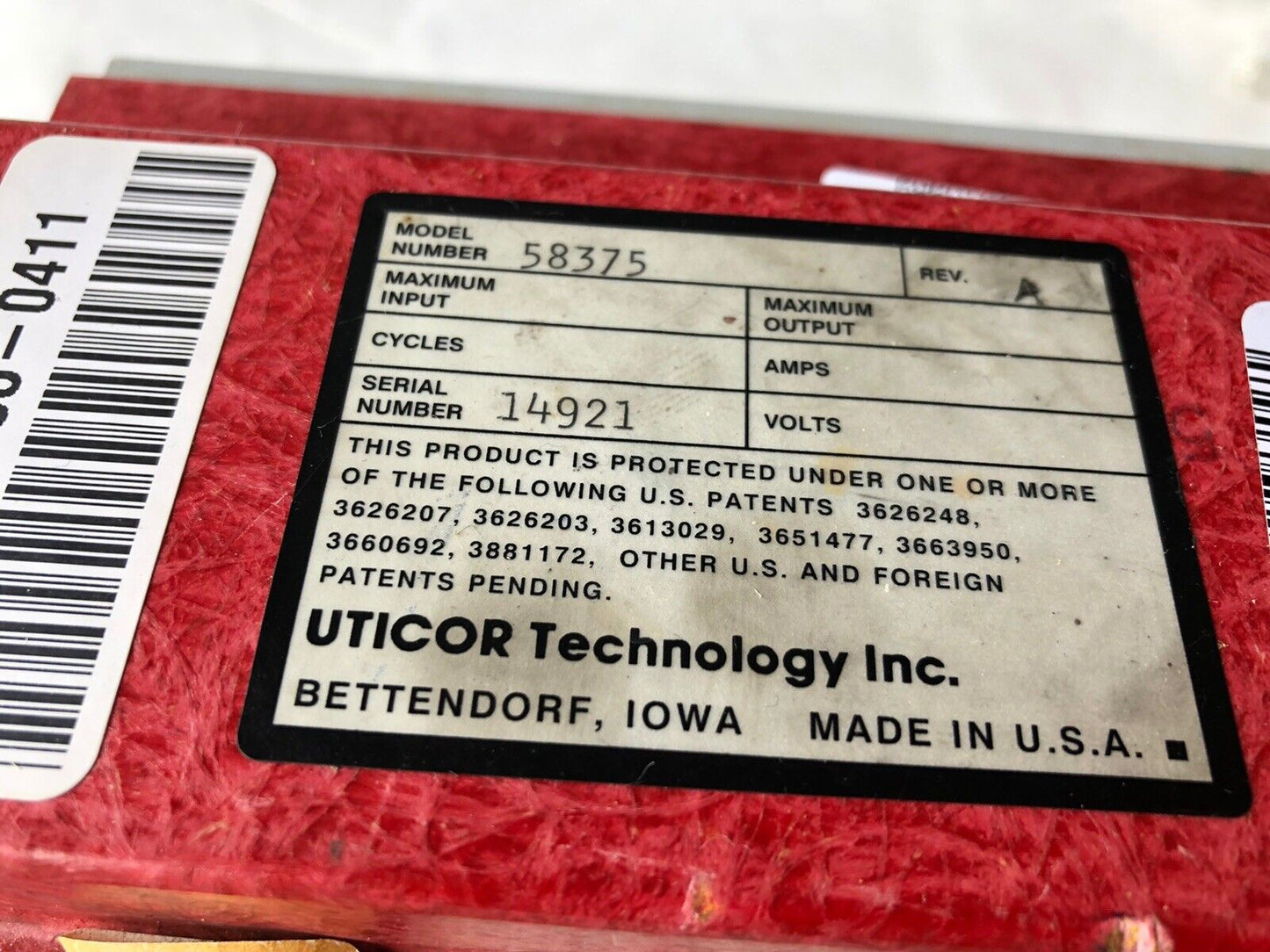 Uticor Technology 58375 Scr Rectifier,Value Pah9cdrwnt480a,10223,Ew