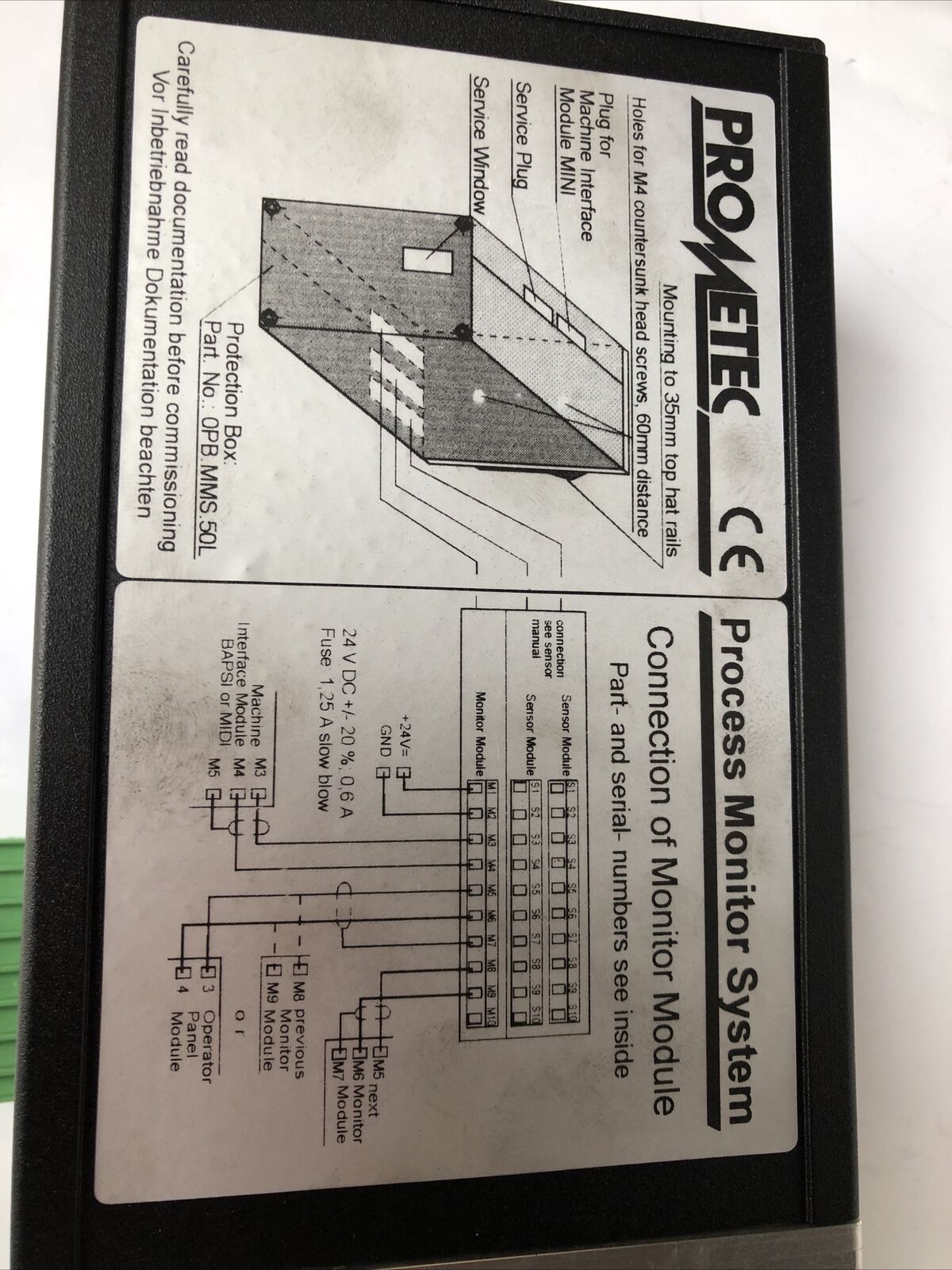 New Prometec Msl3032,Msl 3032 Process System Tool Monitoring Monitor Module,Fl