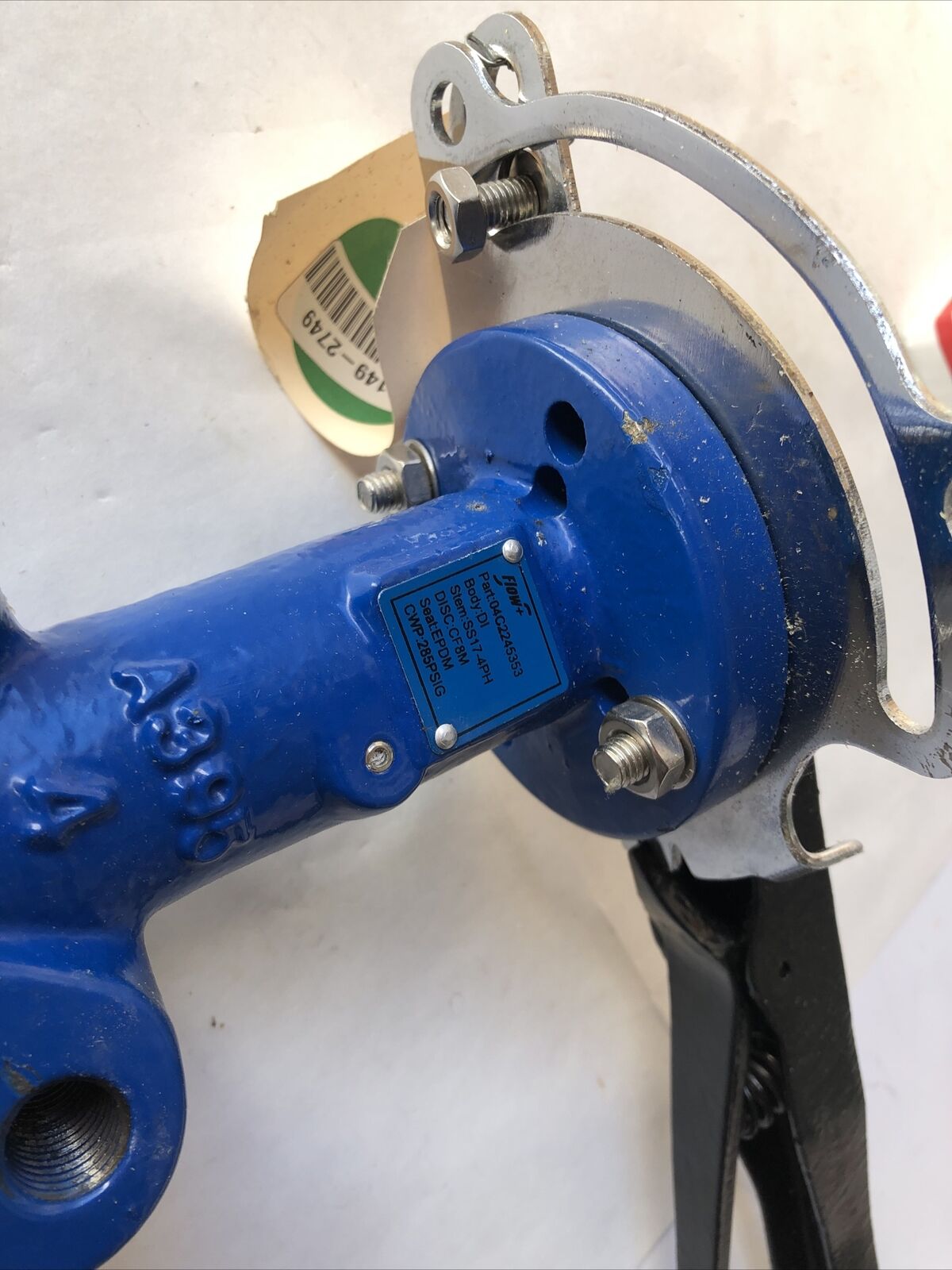 New Flow 04C2245353 Manual 4" Butterfly Valve, Cf8m, Epdm, Ss17-4Ph A395,Fi
