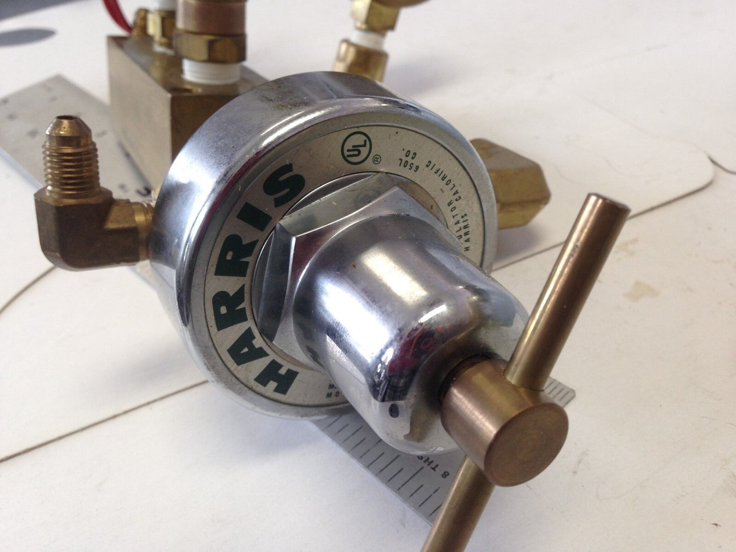 New Harris 47-50 Cr Acetelene Gas Regulator Pressure Assembly 481-0012 A,Dk