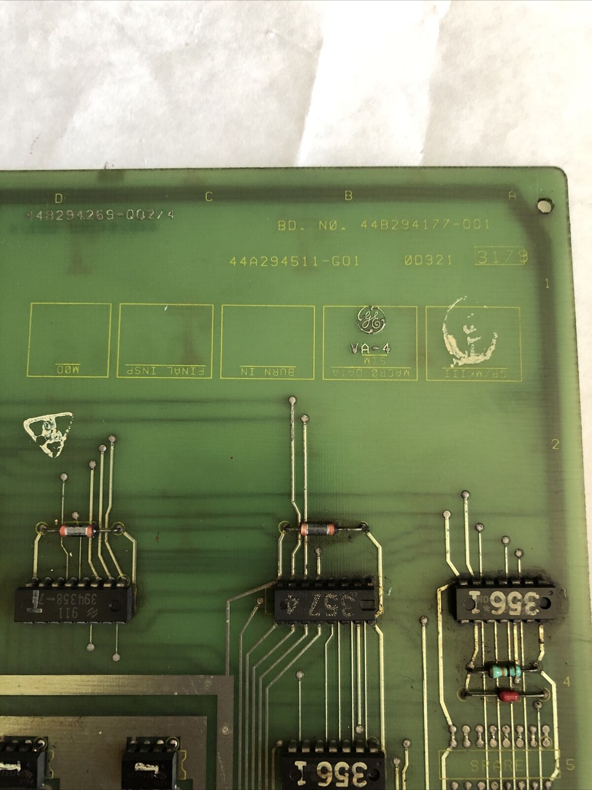 Ge Fanuc 44A294511-G01 Board 44A294511-Go1, Bd 44B294177-001,44B294269-002/4,Fe
