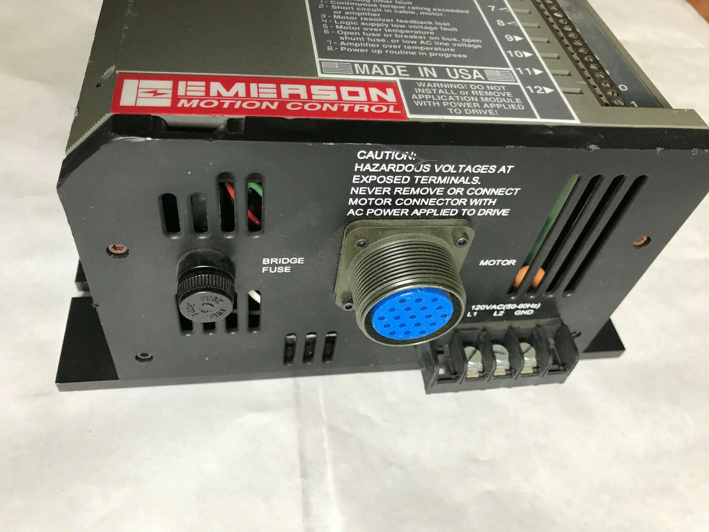 Emerson Ta-310 Emerson T-310 Positioning Servo Drive 120Vac 50/60Hz,Sm