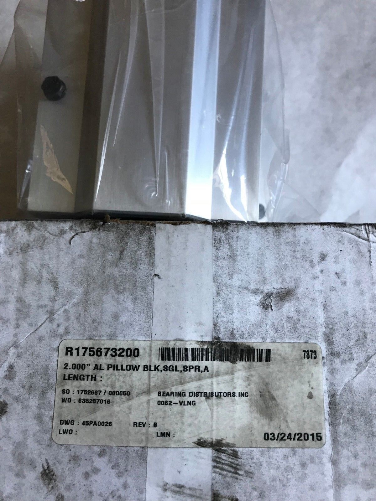 New Rexroth R175673200,Rexroth R0755. 3200 Pillow Block Bearing, Bore: 2",Ei