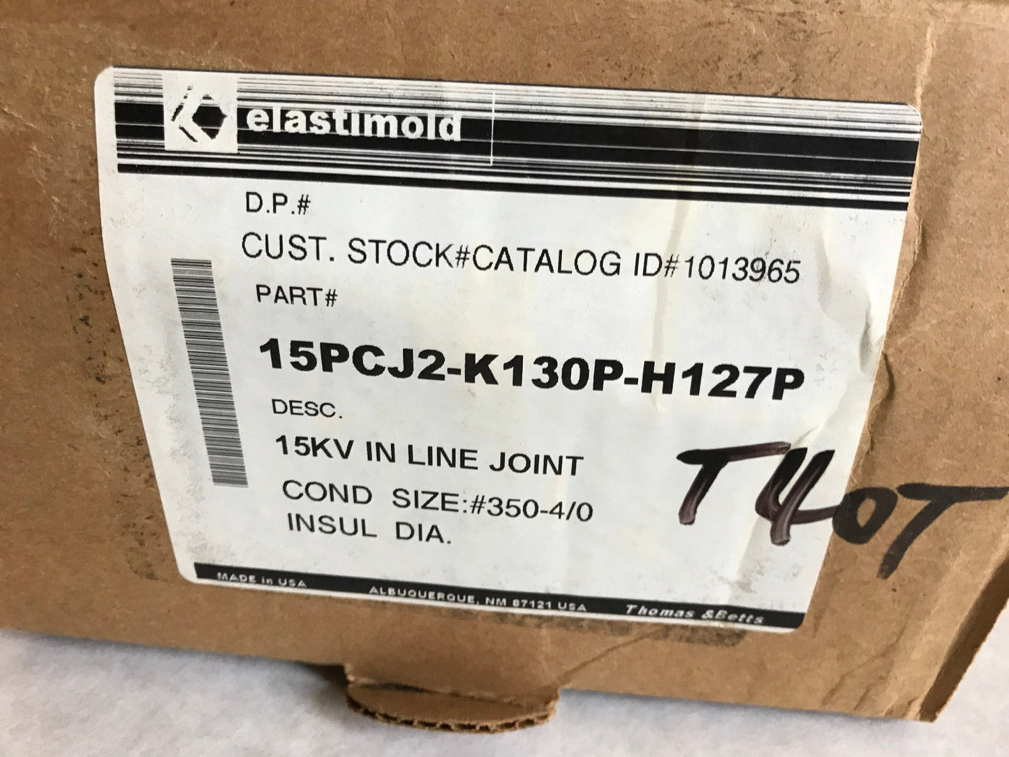 Elastimold 15Pcj2-K130p-H127p Straight Cable Joint15kv In Line 15Pcj-T 350-4/0