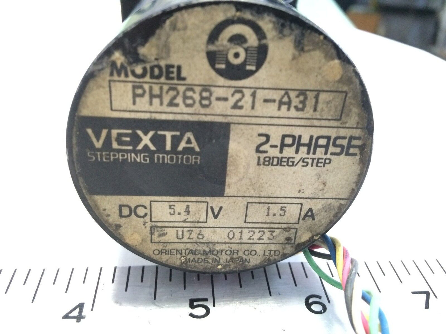 Oriental Motor Ph268-21-A31 Vexta Stepping Motor, 5.4 Vdc, 1.5 A 2Phase,Bw