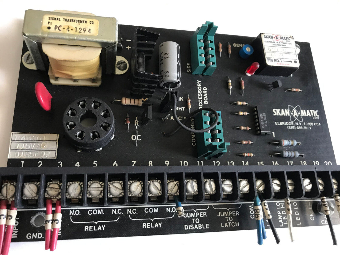 Skan-A-Matic R48361,B48361,R48361 115Vac 0185F09 Circuit Board,Su