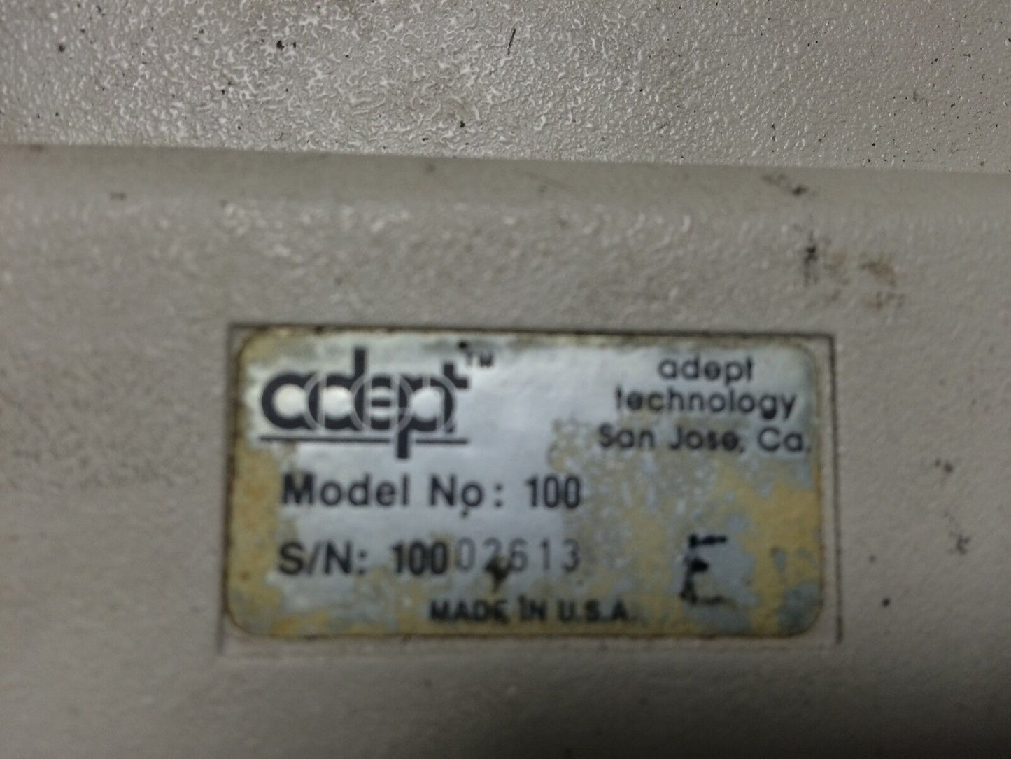 Adept 100,Adept No. 100 Robotic Teach Pendent,Ew