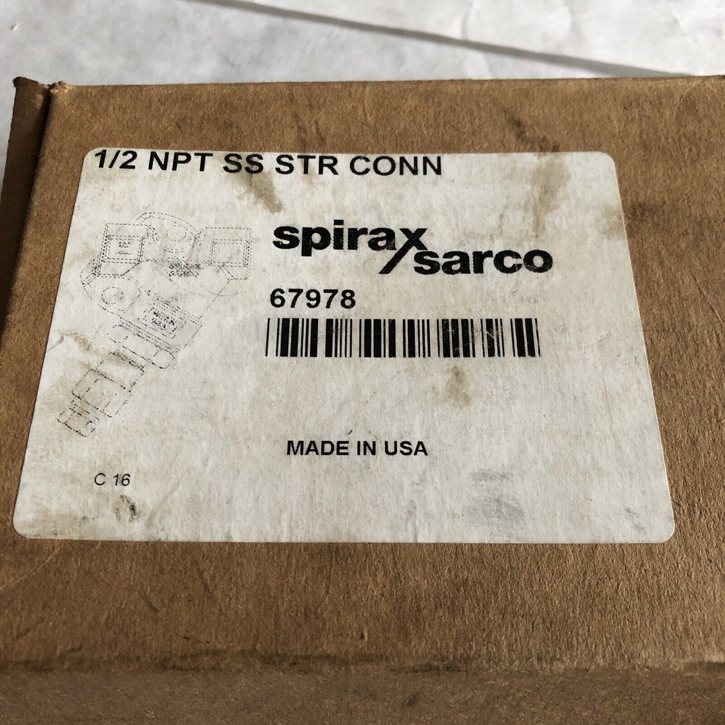 New 1/2" Npt Ss Spirax Sarco Epcp,A2045,A351 Cf8, Y Strainer Connector,67978,Bt