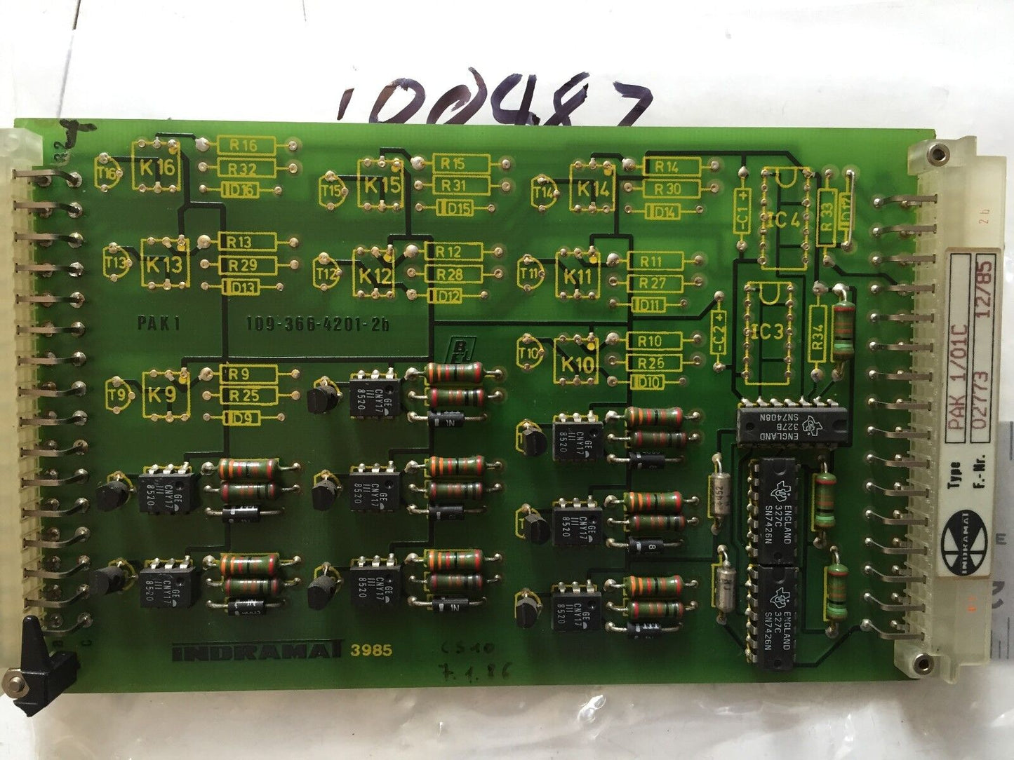 Indramat Pak 1/01C Pcb Board,Fb