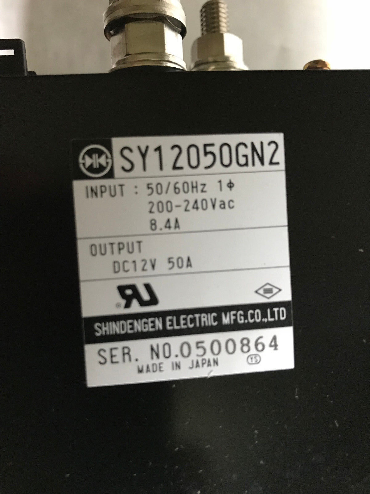New Sy12050gn2 Shindengen Sy12050gn2,200-240Vac,12Vdc Output Power Supply,Ag