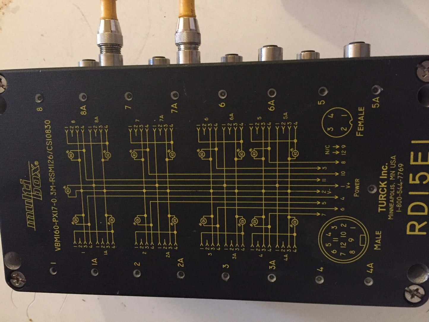 Turck Vbm160-Px17-0.3M-Rsm126/Cs10830,Vbm160-Px17-0,Rd15e1,Rd15ei,Multi-Box,So
