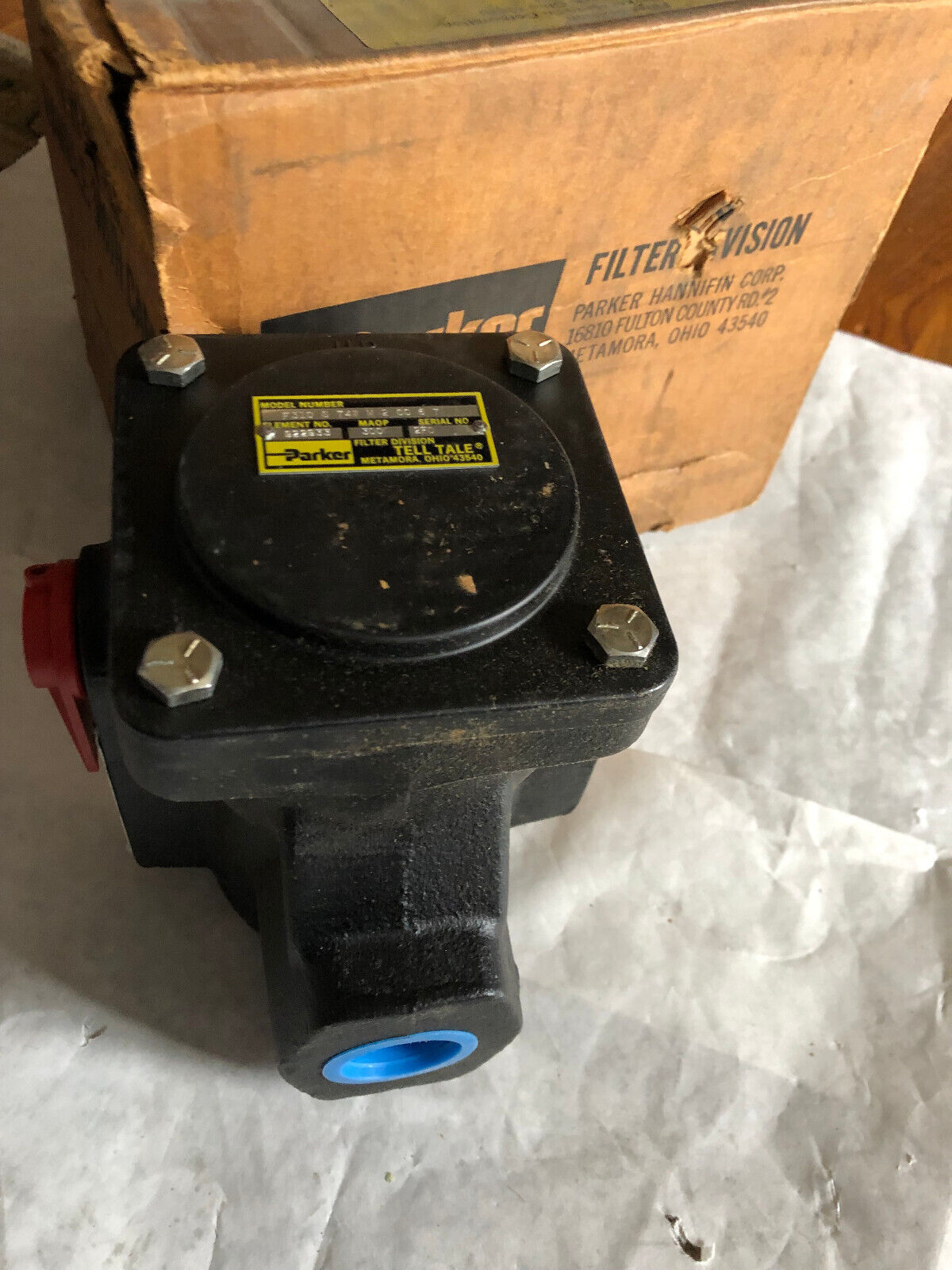 Parker Hannifin F310 S 74W M 2 Cc 6 7 Hydraulic Filter,922933,300,F310s74w M2,Bs