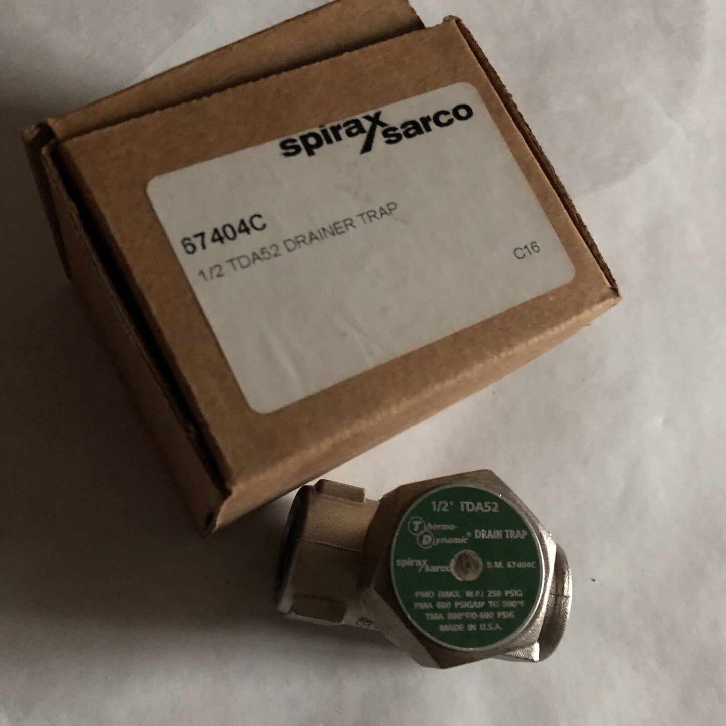 1/2” Spirax Sarco Tda52,1/2 Tda52 B.M 67404C Thermodynamic Drain Steam Trap,Bs