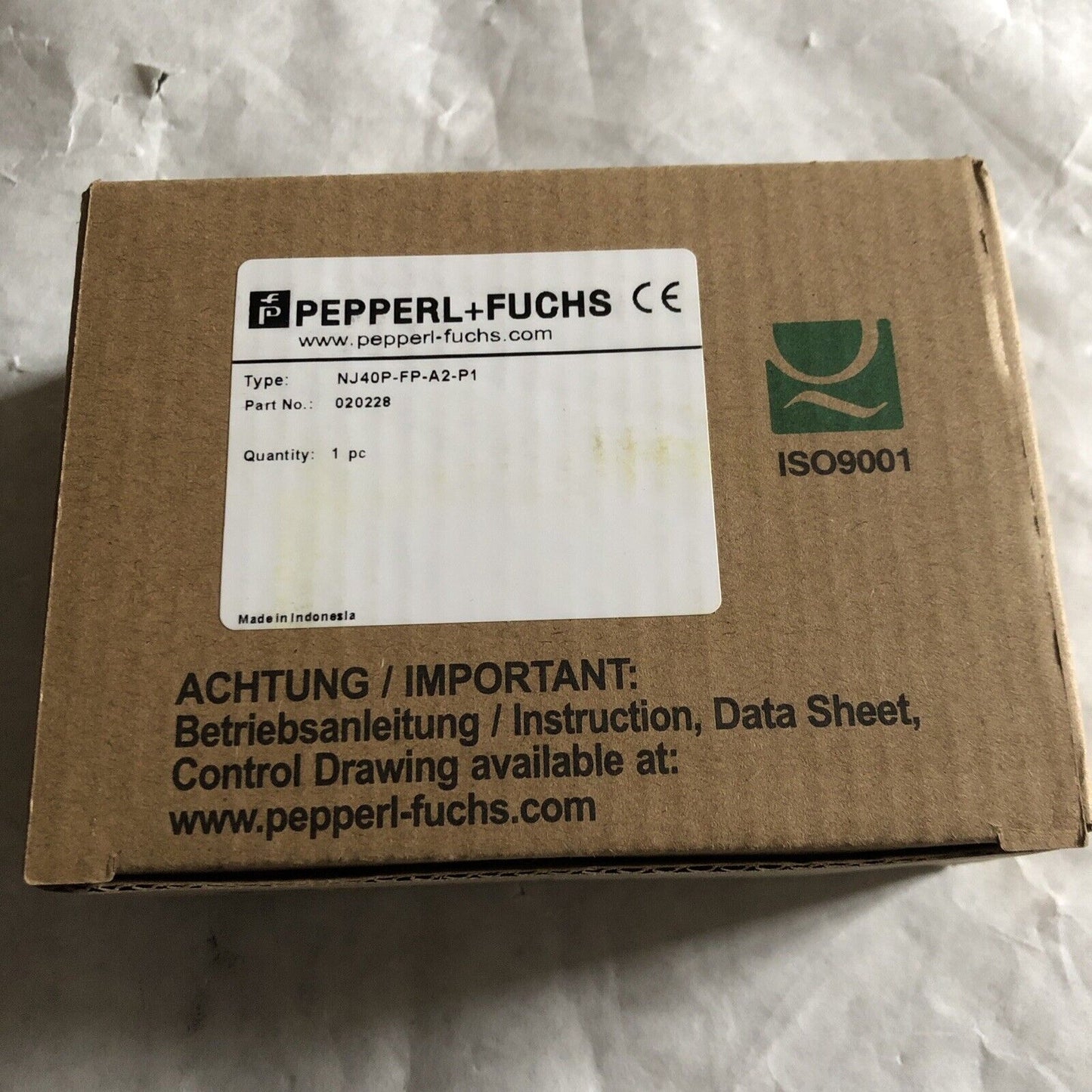 New Pepperl+Fuchs Nj40p-Fp-A2-P1 Inductive Sensor,20761,020228,Nj40p-Fp-A2,Am