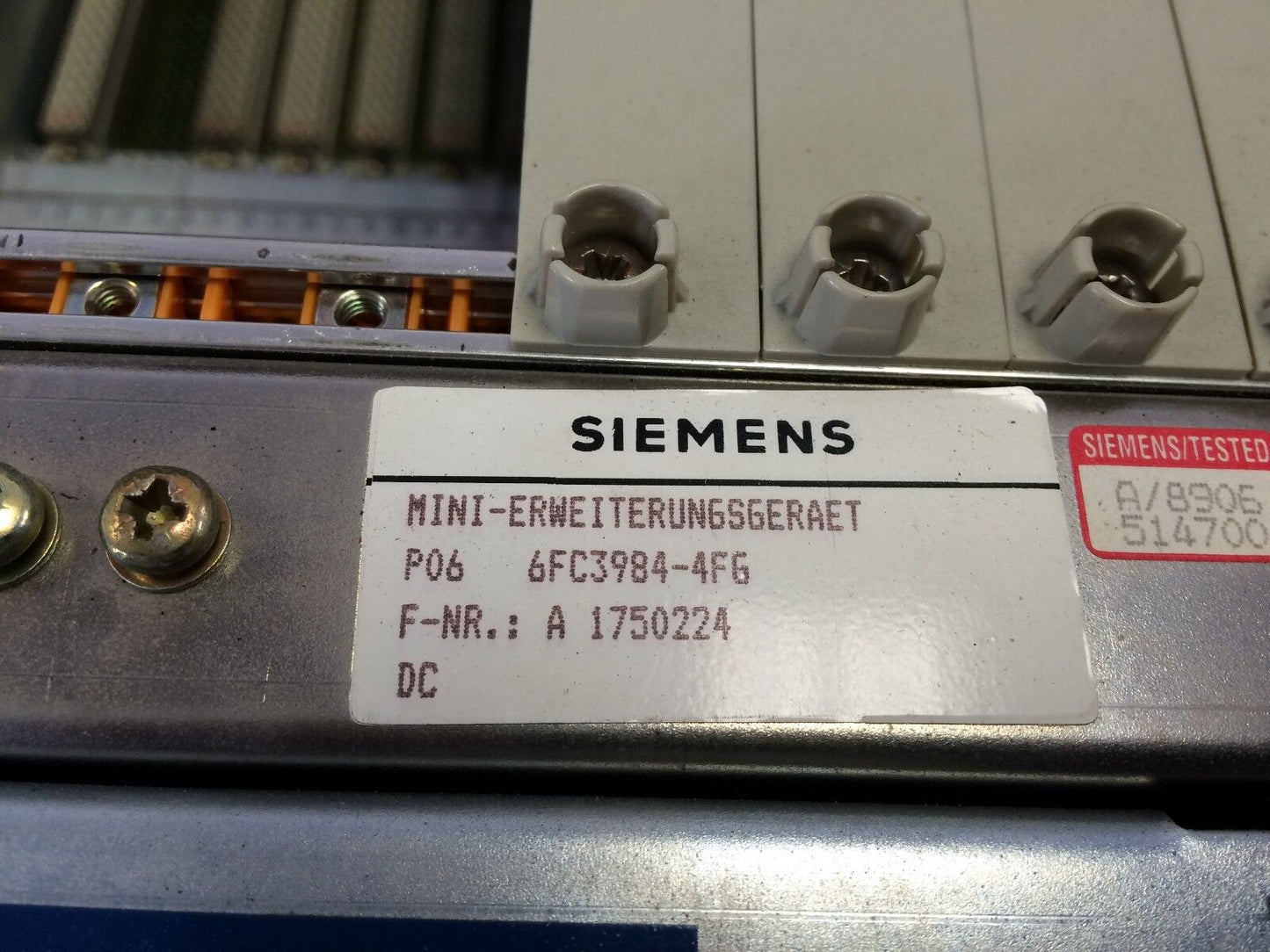 Siemens P06 6Fc3984-4Fg Sinumerik Plc Chassis,570-031-7120.00 Erz-Stand A,Cl