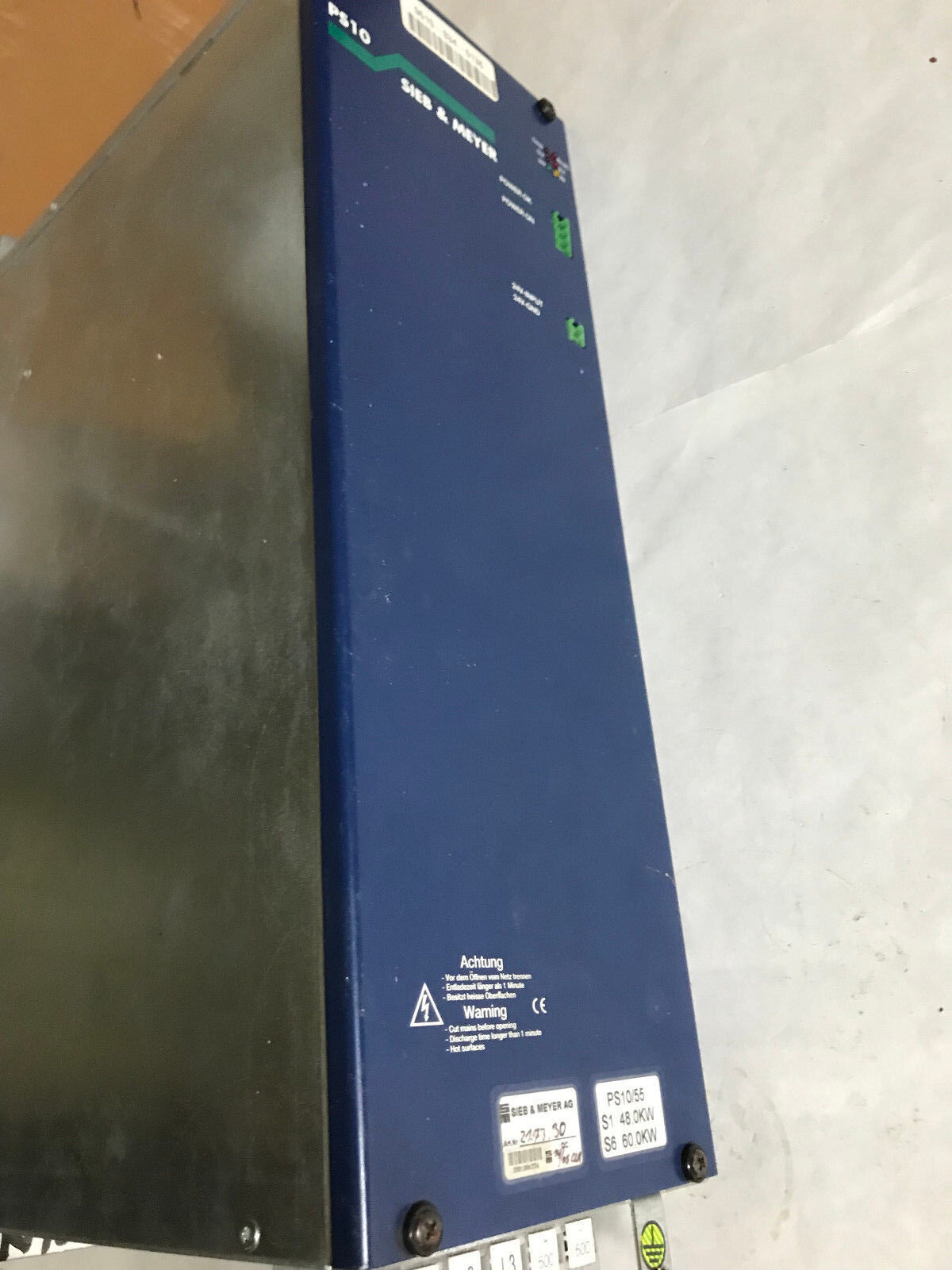 Sieb & Meyer Ps10,Ps10/55 Dc Power Supply Fc71/72,500W 48/60Kw S148,0Kw S6 60,Ad