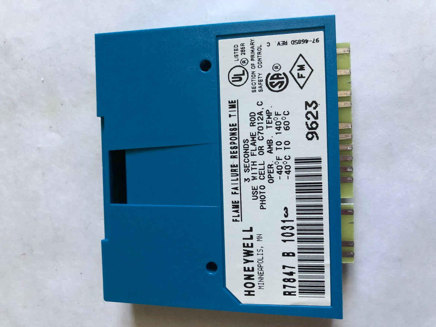 Honeywell R7847 B 1031 Dynamic Ampli-Check Rectification Flame Amplifier,Sj,Eu