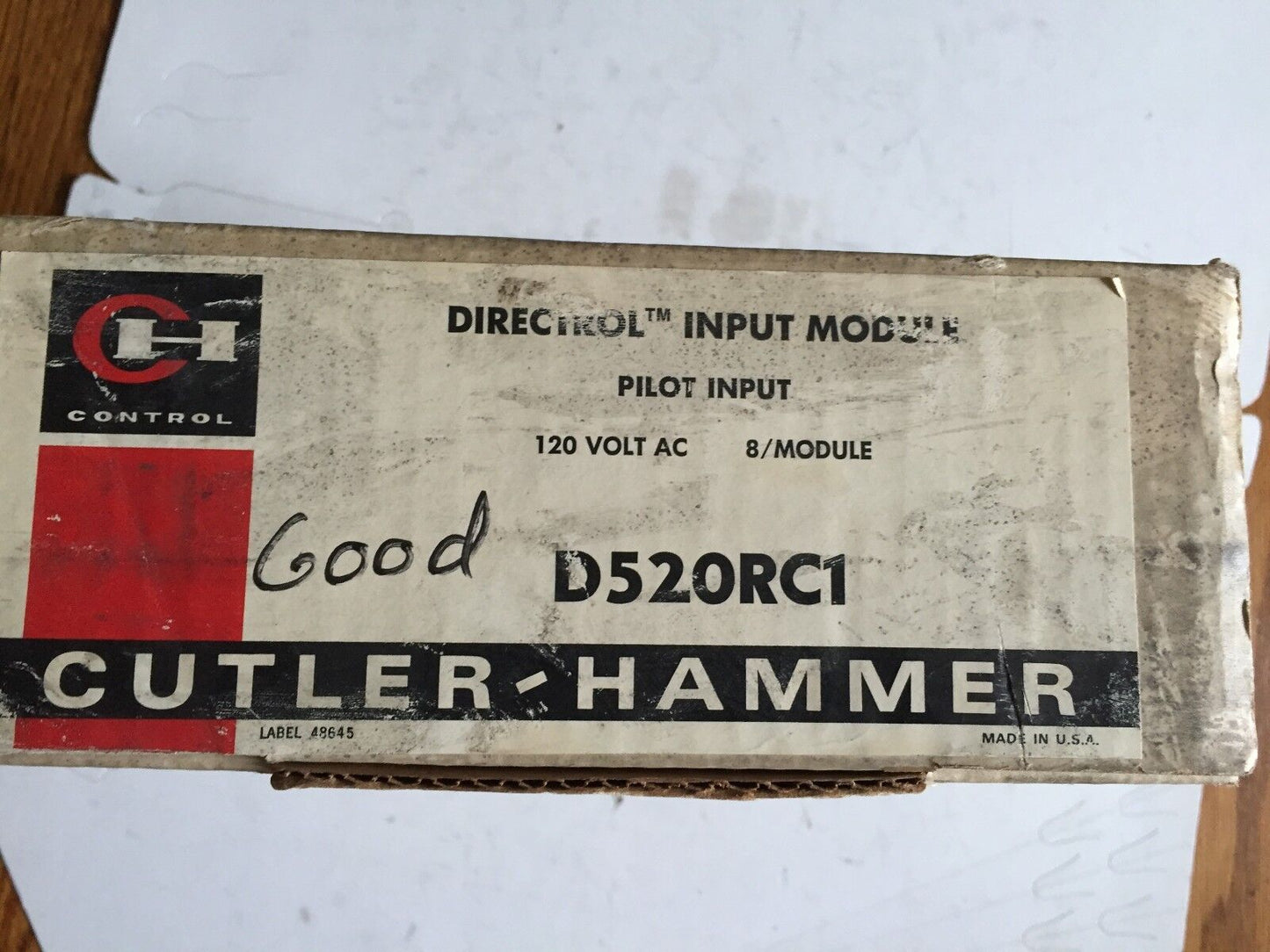 New Cutler-Hammer D520rc1 Eaton Corporation Input Module,Ba