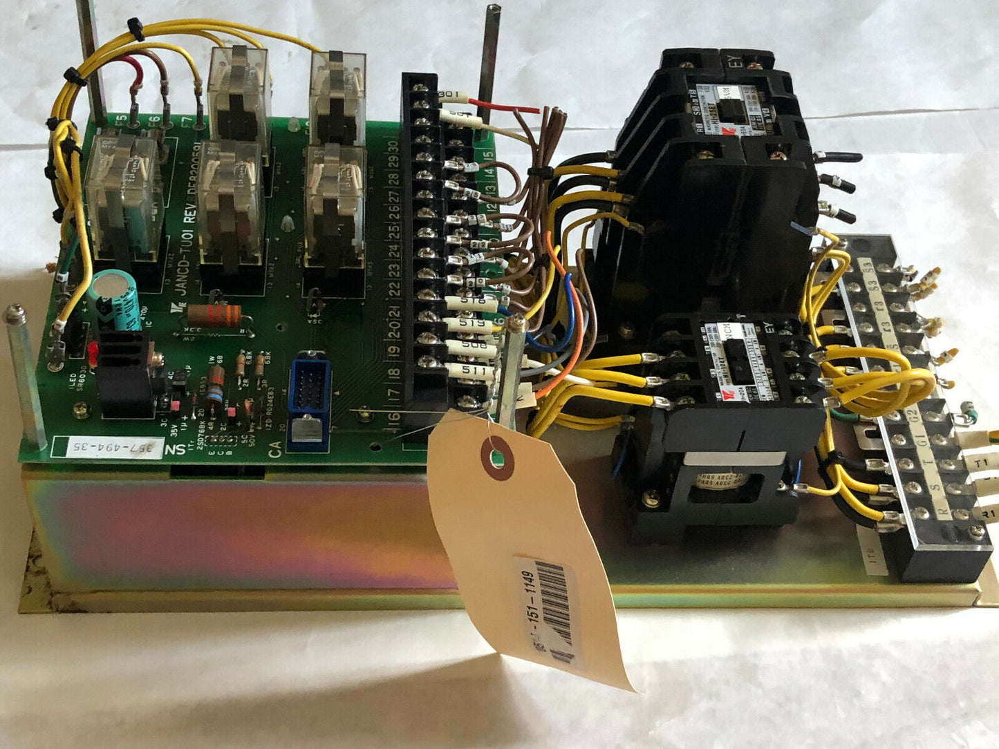 Jaskawa Jznc-Tu07,Jancd-Tuoi Rev.B,Df8200591 Yasnac Power Board,Jancd-Tu01,Dj