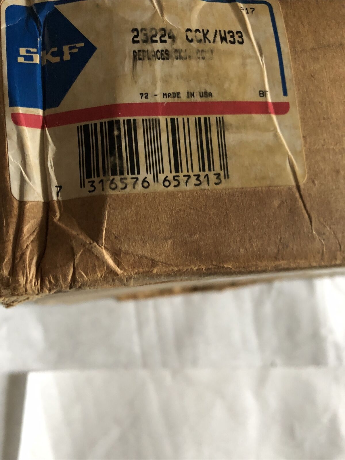 New Skf 23224 Cck/W33 Usa Spherical Roller Bearing 4.7" Bore 8.5" Diameter,Bs