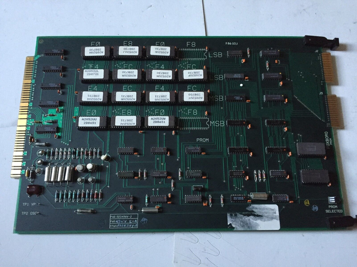 Foxboro Peb A2049ww-J,Pwb A2049ww-J,49Wv E-4 Board Prom A2049ww,F8652j,Cx