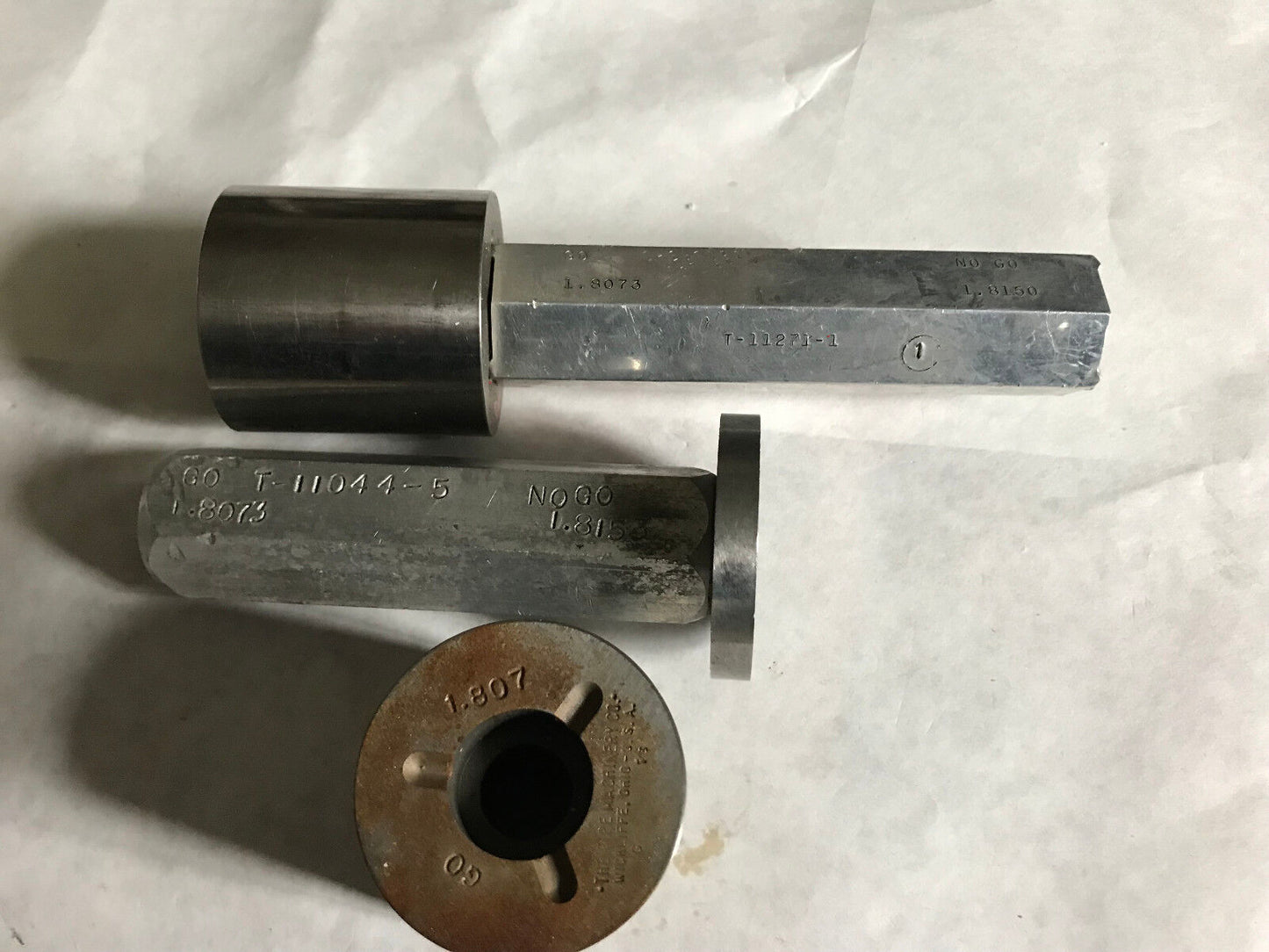 Lot 3 Pipe Machinery Go No Go Plug Gage Nogo 1.8153 1.8073 1.807,Aa