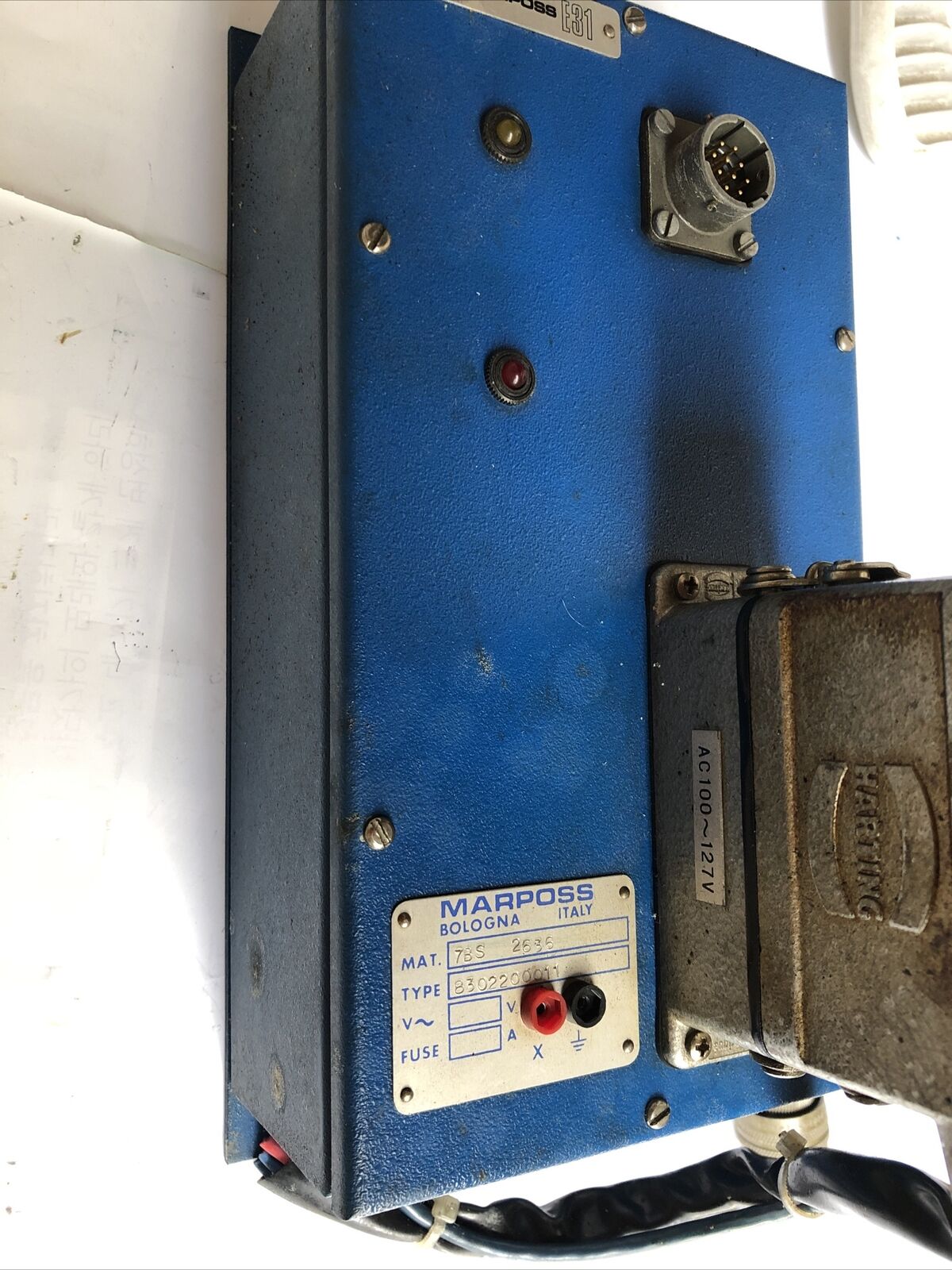 Marposs 8302200011 E31 Gage Control Unit Italy,Fl