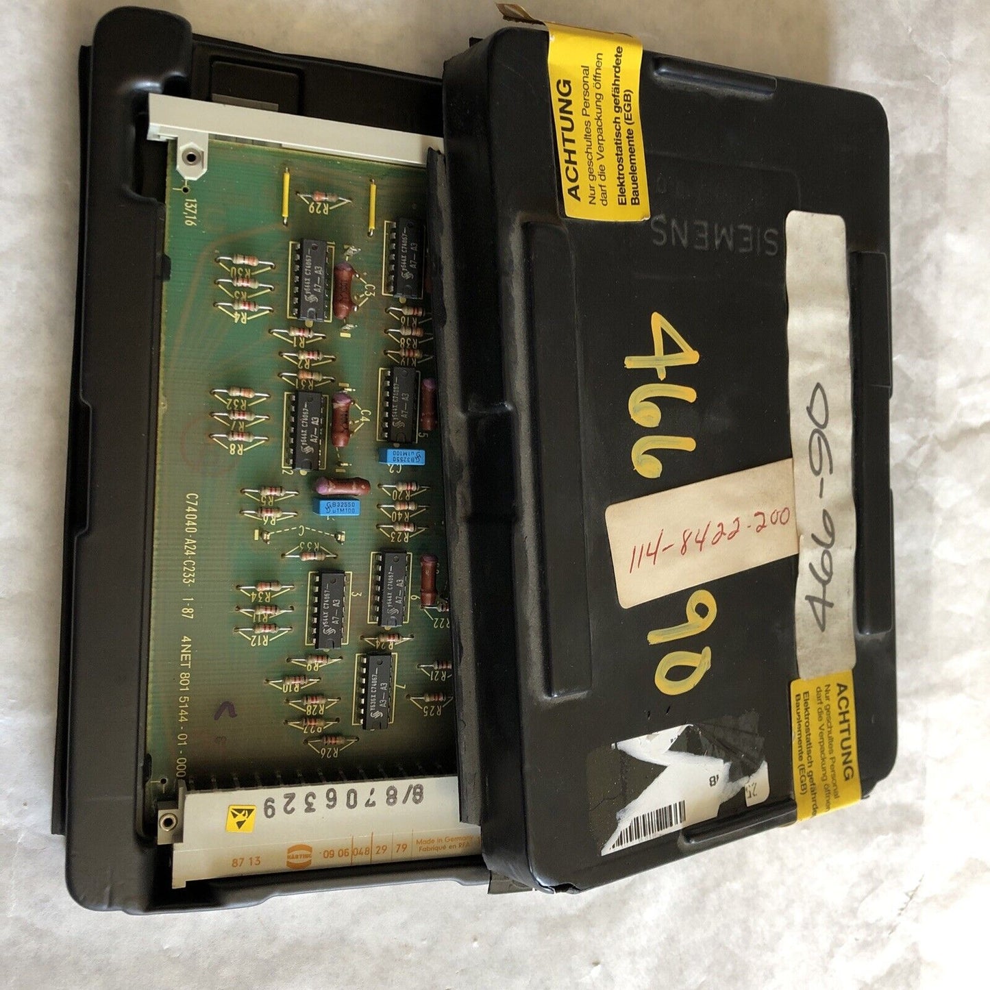 New Siemens 6Ec2 220-0B Simatic C74040-A24-C233-1-87,4Net 801 5144-01-000,Ea