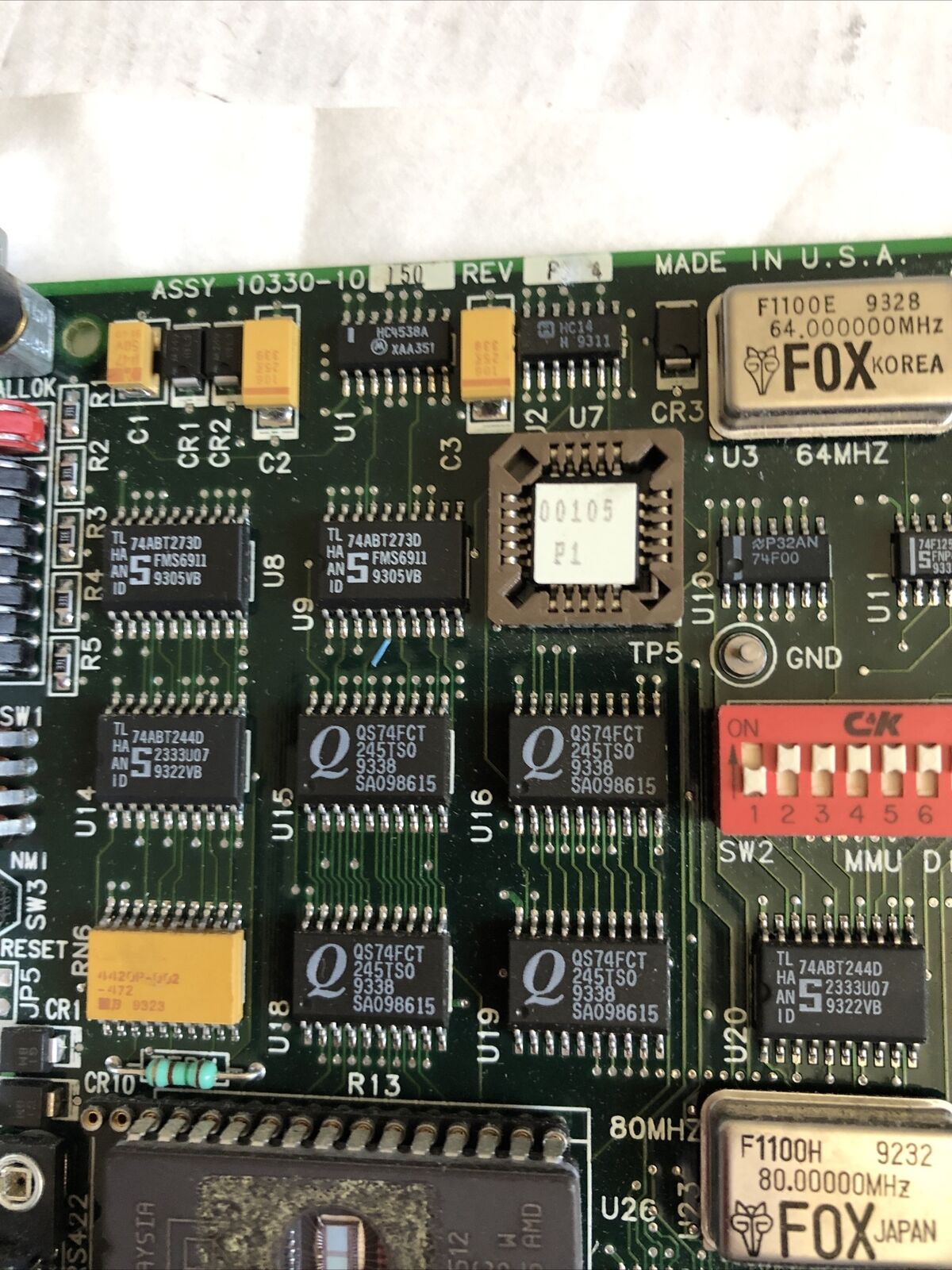 Adept 10330-10150 Rev P4,Adept 030 Cpu/ Processor Pcb Card,Circuit Board,Ep